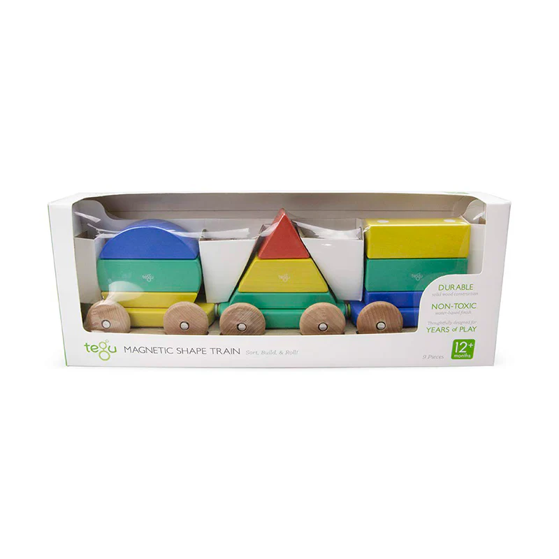 Tegu Magnetic Shape Train  Tegu Baby and Toddler  9 pieces - Image 5