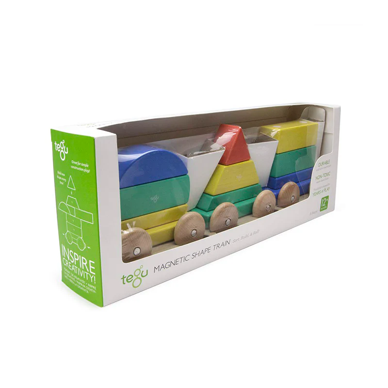 Tegu Magnetic Shape Train  Tegu Baby and Toddler  9 pieces - Image 7