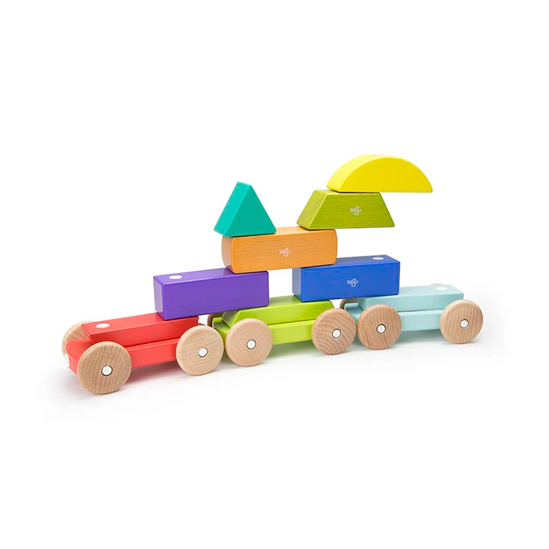 Tegu Magnetic Shape Train  Tegu Baby and Toddler  9 pieces - Image 9