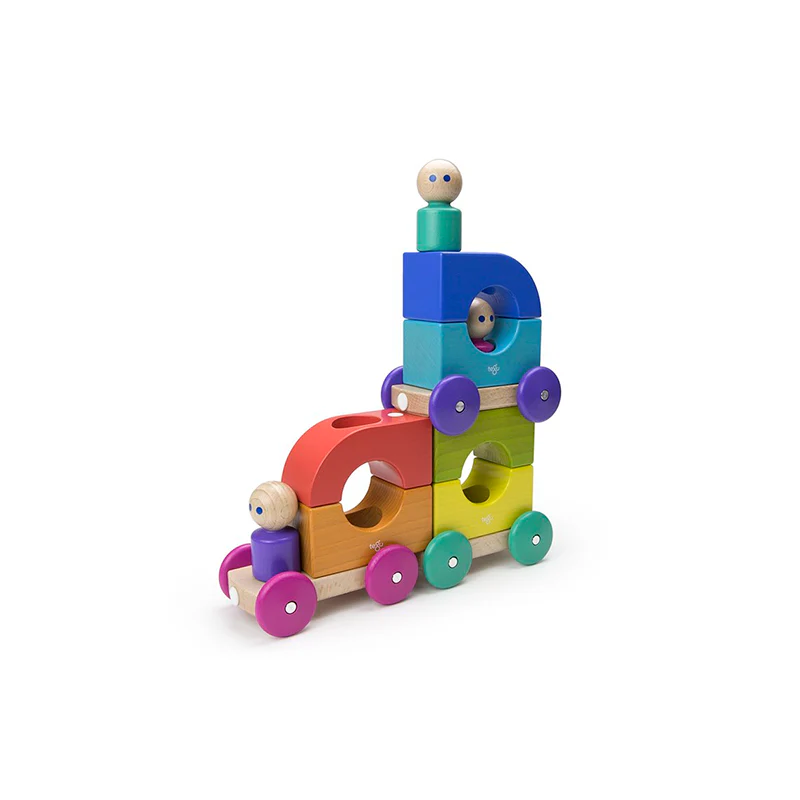 Tegu Magnetic Tegu Tram  Tegu Baby and Toddler  12 pieces - Image 12