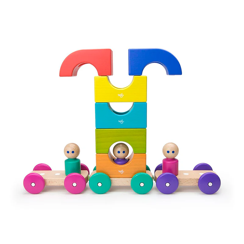 Tegu Magnetic Tegu Tram  Tegu Baby and Toddler  12 pieces - Image 13