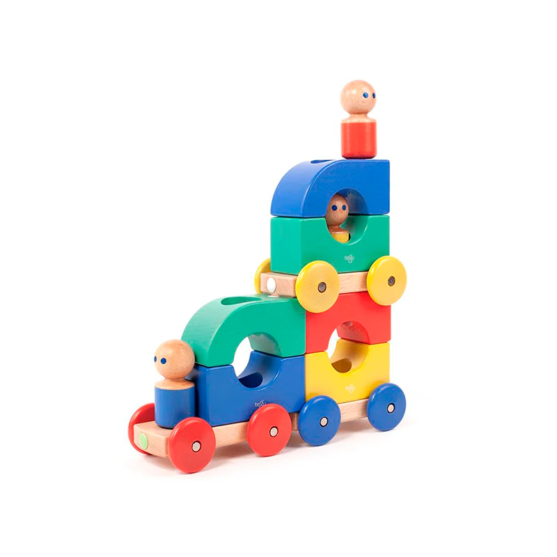 Tegu Magnetic Tegu Tram  Tegu Baby and Toddler  12 pieces - Image 4