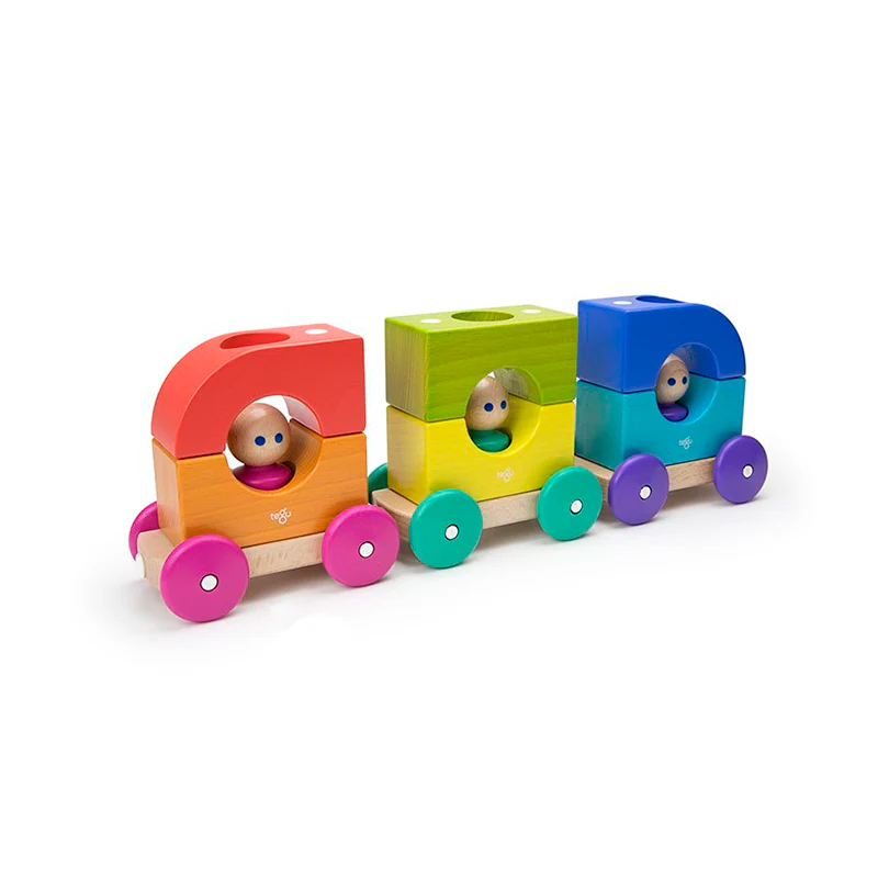 Tegu Magnetic Tegu Tram  Tegu Baby and Toddler  12 pieces - Image 9