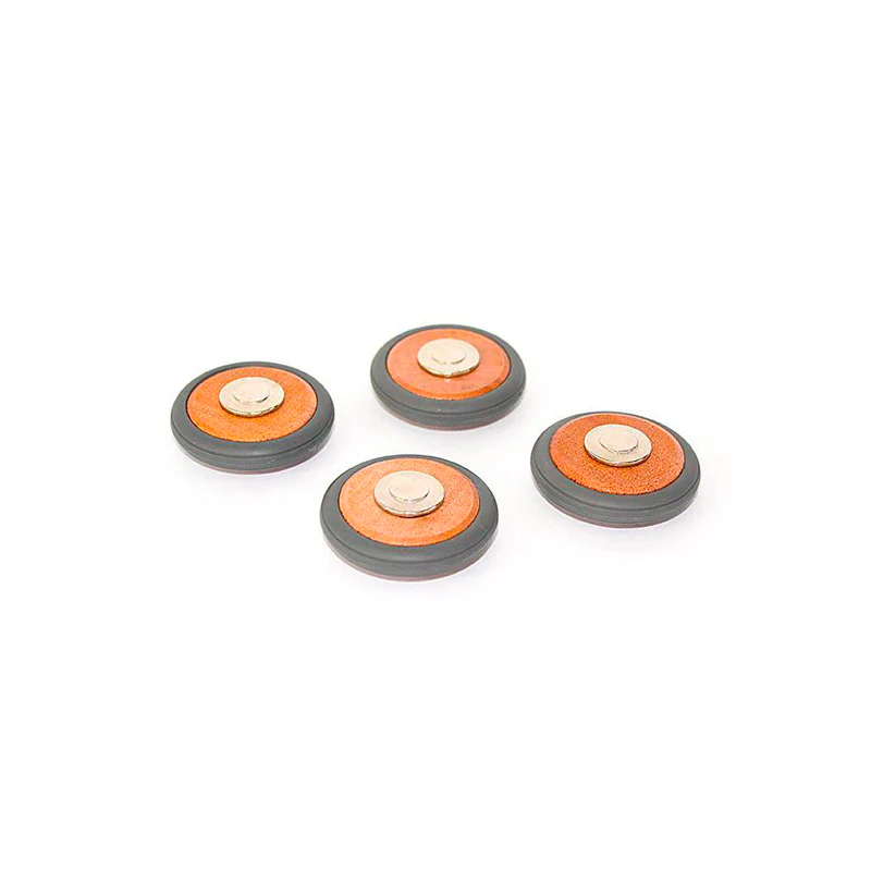 Tegu Magnetic Wooden Wheels  Magnetic Wooden Blocks  4 pieces