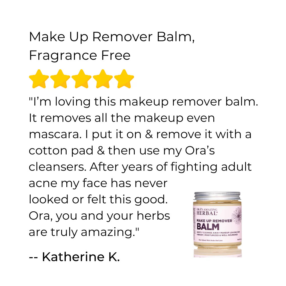 Ora's Amazing Herbal Make Up Remover Balm with Calendula, Fragrance Free - Image 3