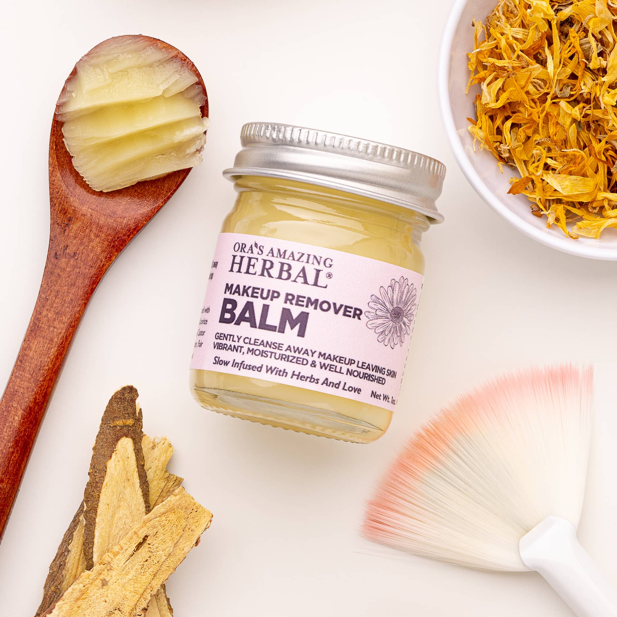 Ora's Amazing Herbal Make Up Remover Balm with Calendula, Fragrance Free - Image 7