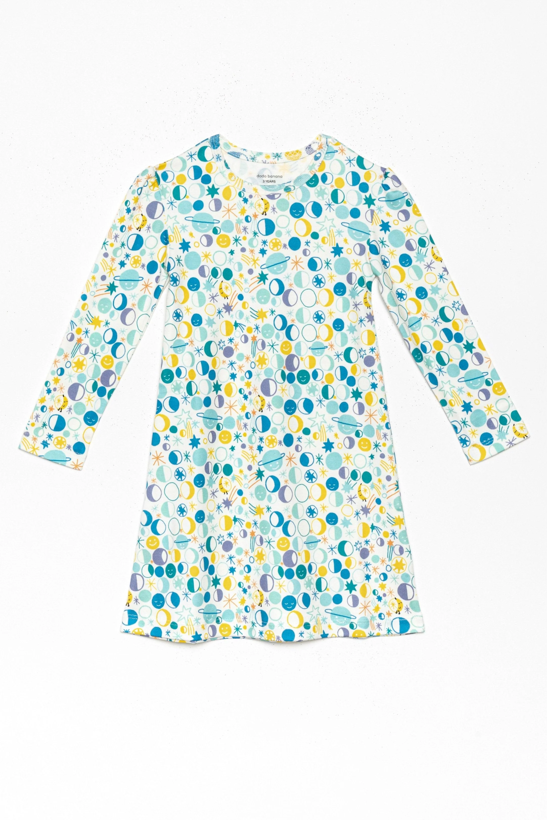 Dodo Banana Many Moons Organic Pima Cotton Dodo Dress - Image 2