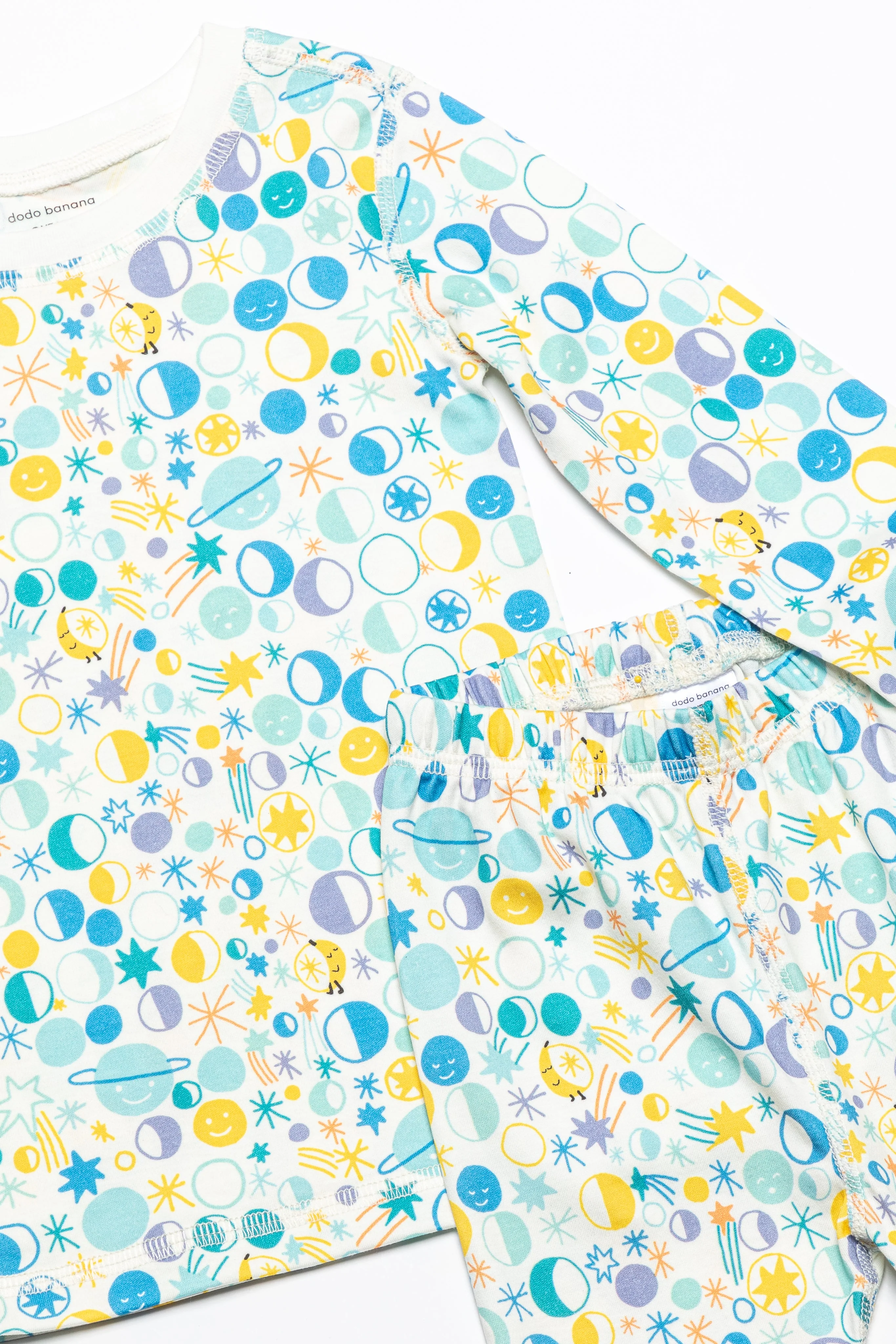 Dodo Banana Many Moons Organic Pima Cotton Pajama Set - Image 5