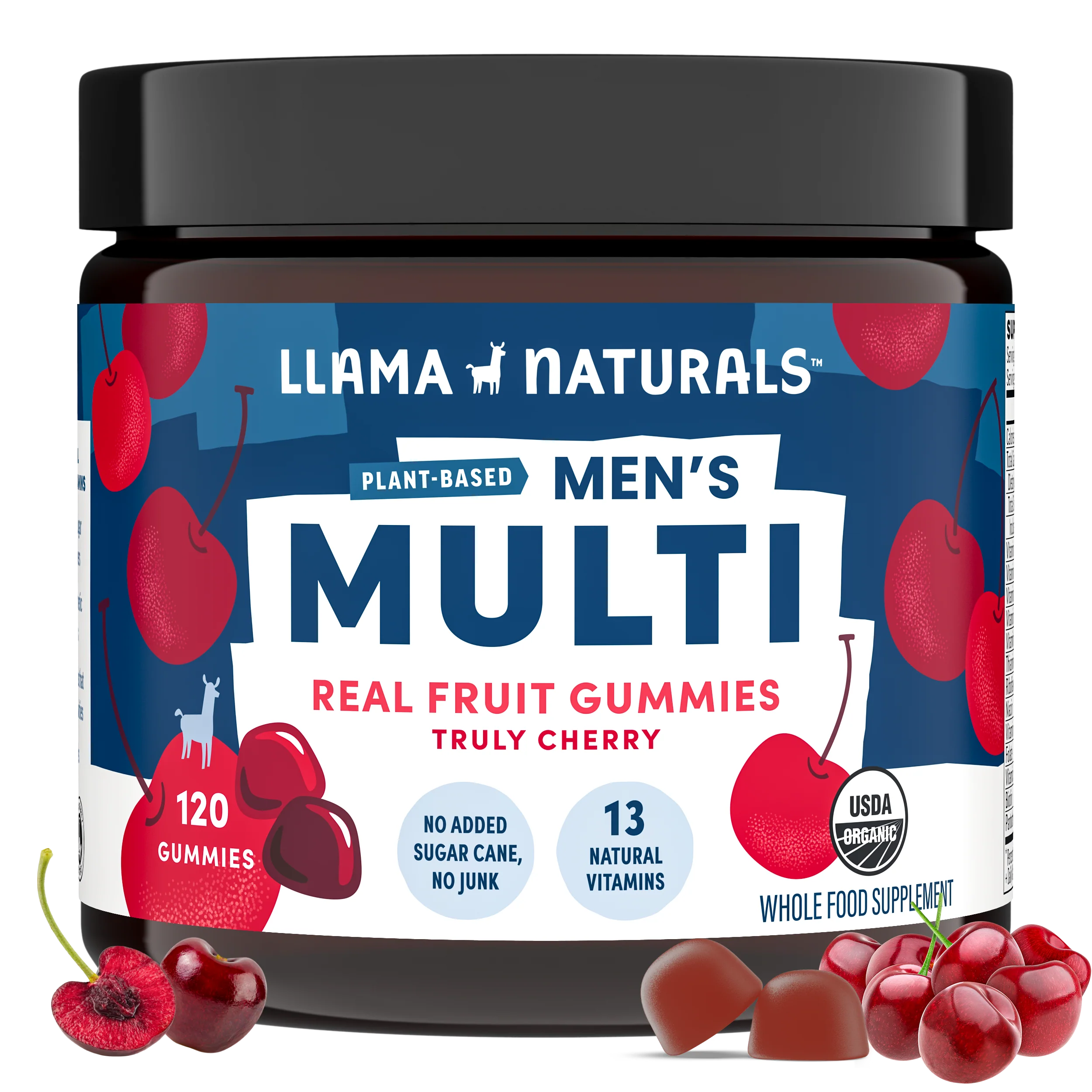 Llama Naturals Mens Multivitamin Gummies, Cherry (120 ct)