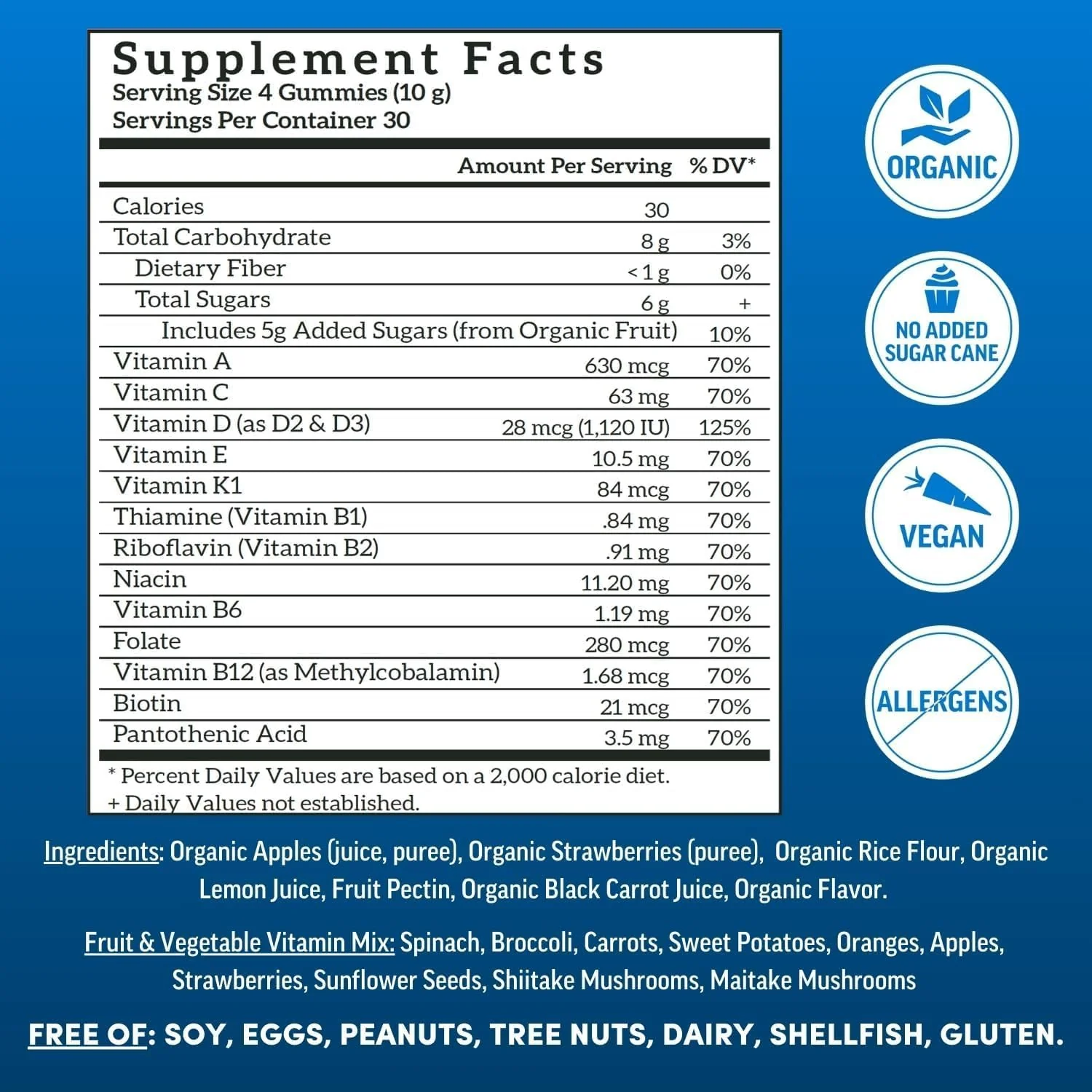 Llama Naturals Mens Multivitamin Gummies - Strawberry (120ct) - Image 3