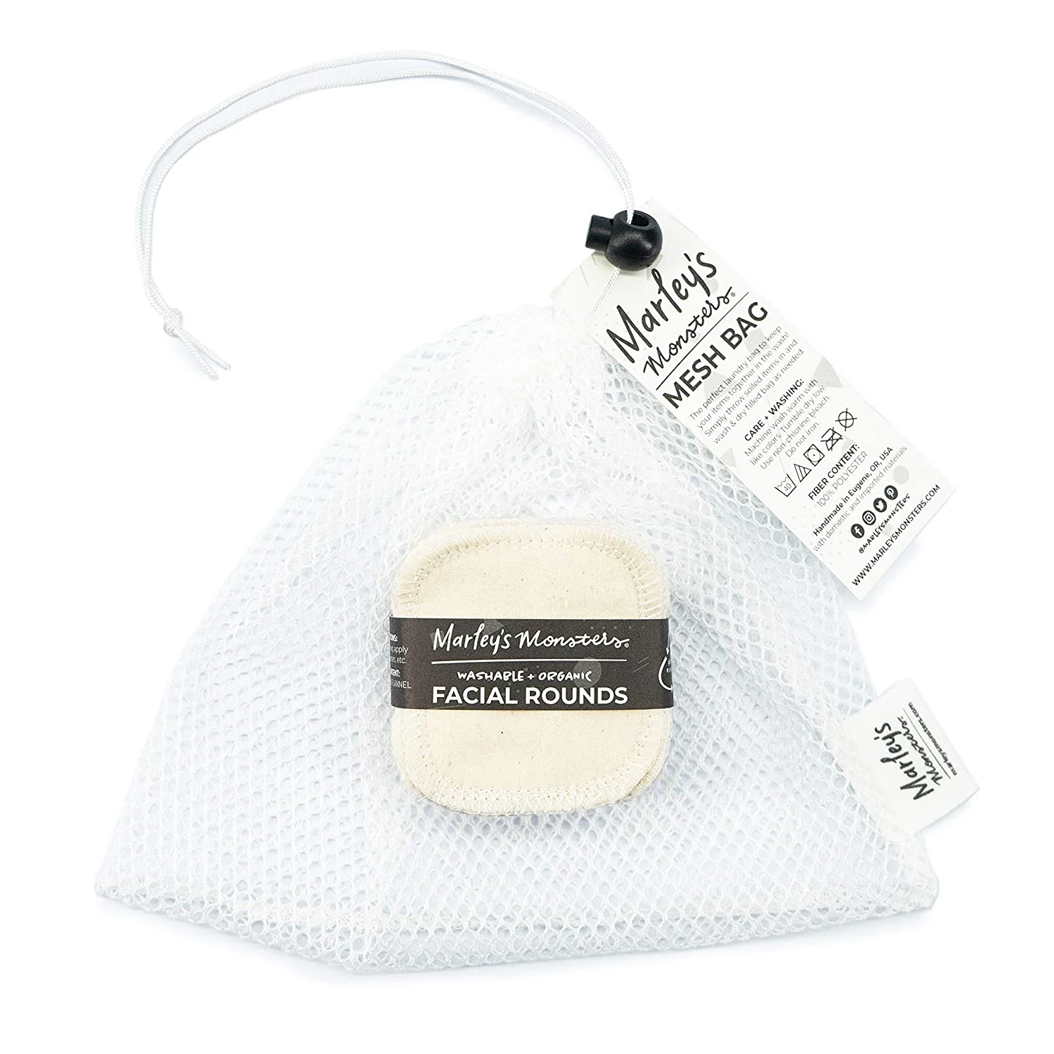 Marley's Monsters Mesh Laundry Bag & Facial Rounds Set - Image 9