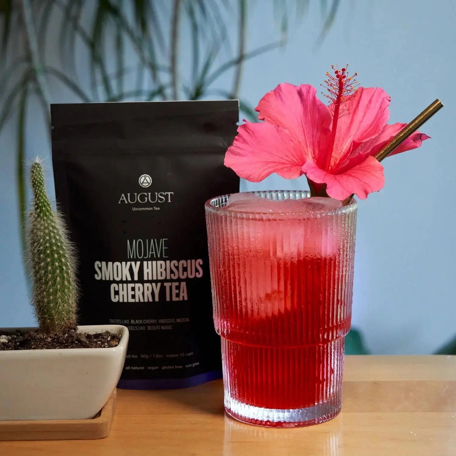 August Uncommon Tea Mojave - Smoky Hibiscus Cherry Tea (Very Low Caffeine) - Image 2