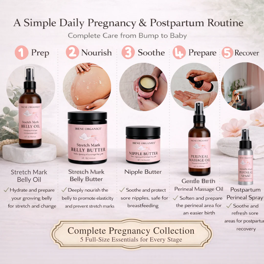 Irene Organics Mom To Be Pregnancy Skincare Giftset - Image 4