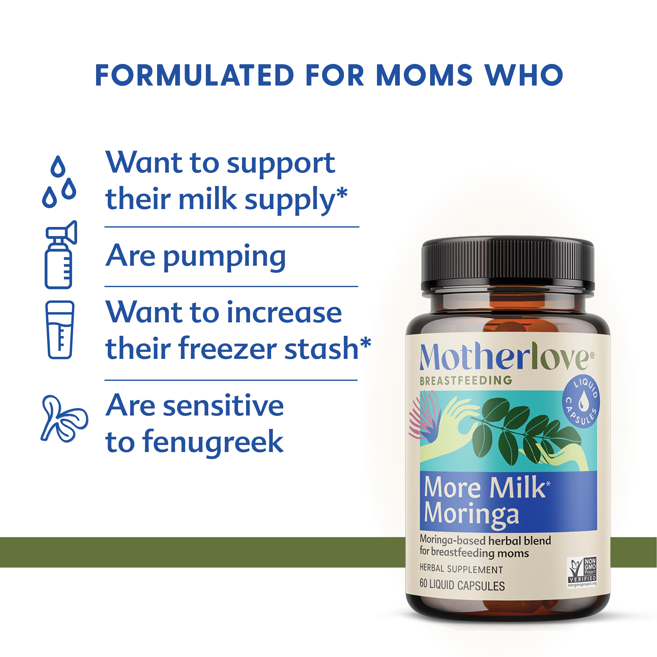 Motherlove Herbal Company More Milk® Moringa - Liquid Capsules - Image 7
