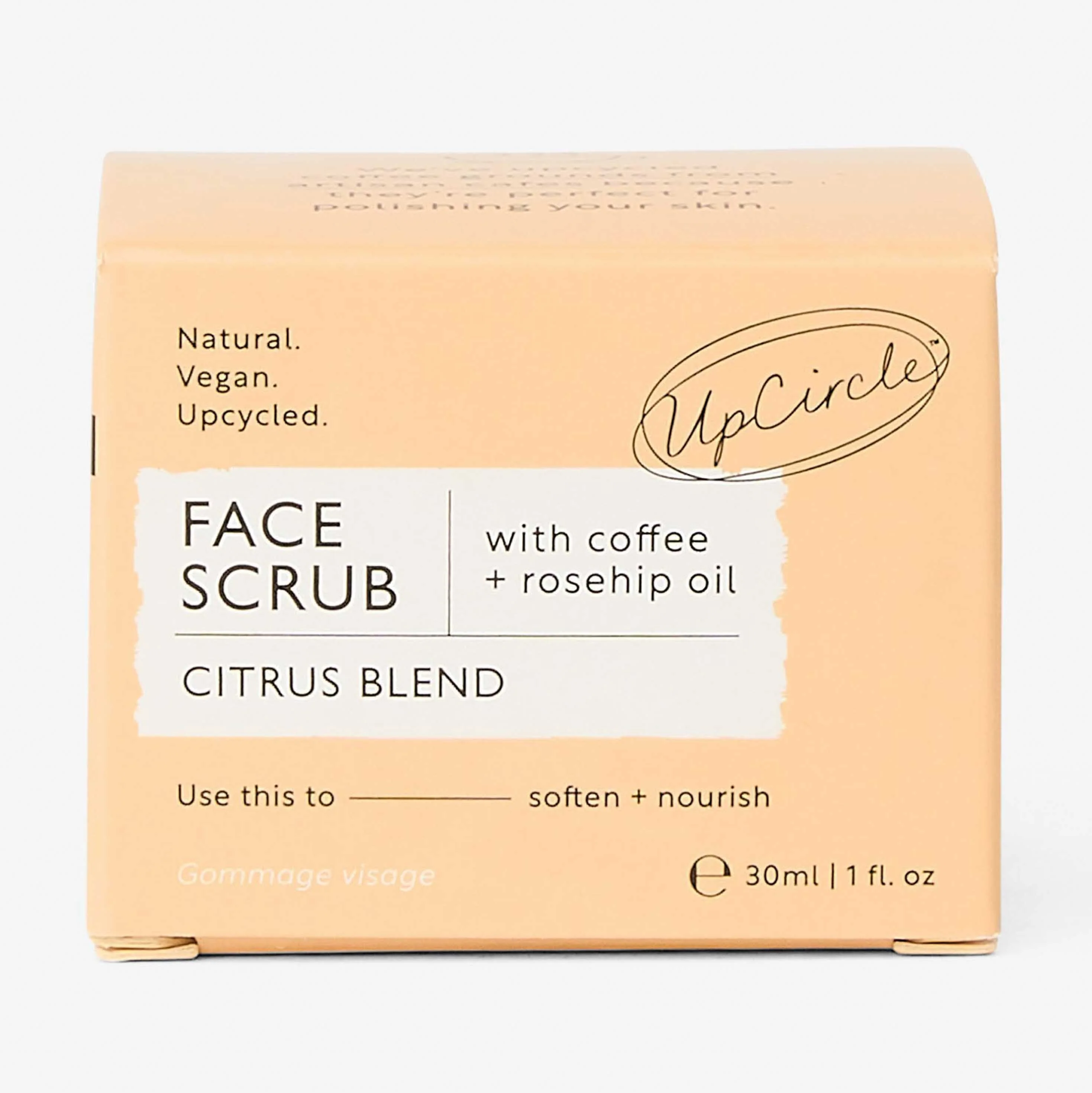 UpCircle Natural Face Scrub – Citrus Blend – Travel Size - Image 2