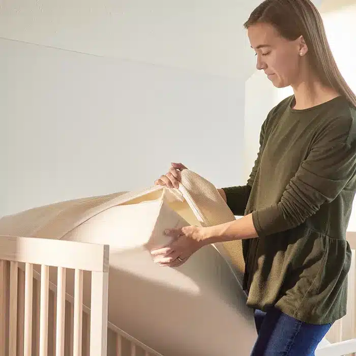 Naturepedic Breathable Organic Crib Mattress Cover - Image 4
