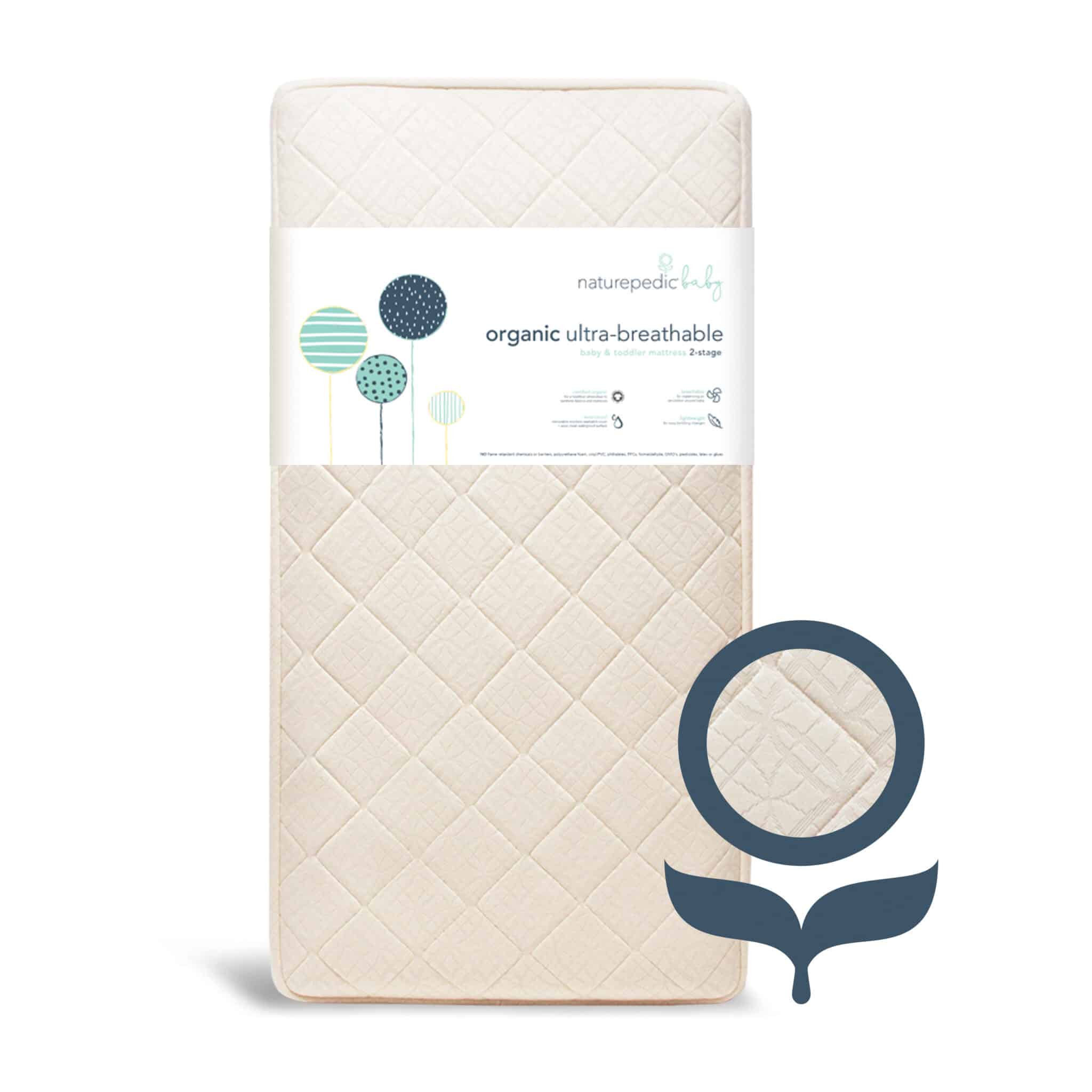 Naturepedic Ultra Breathable Organic 2-Stage Crib Mattress - Image 7
