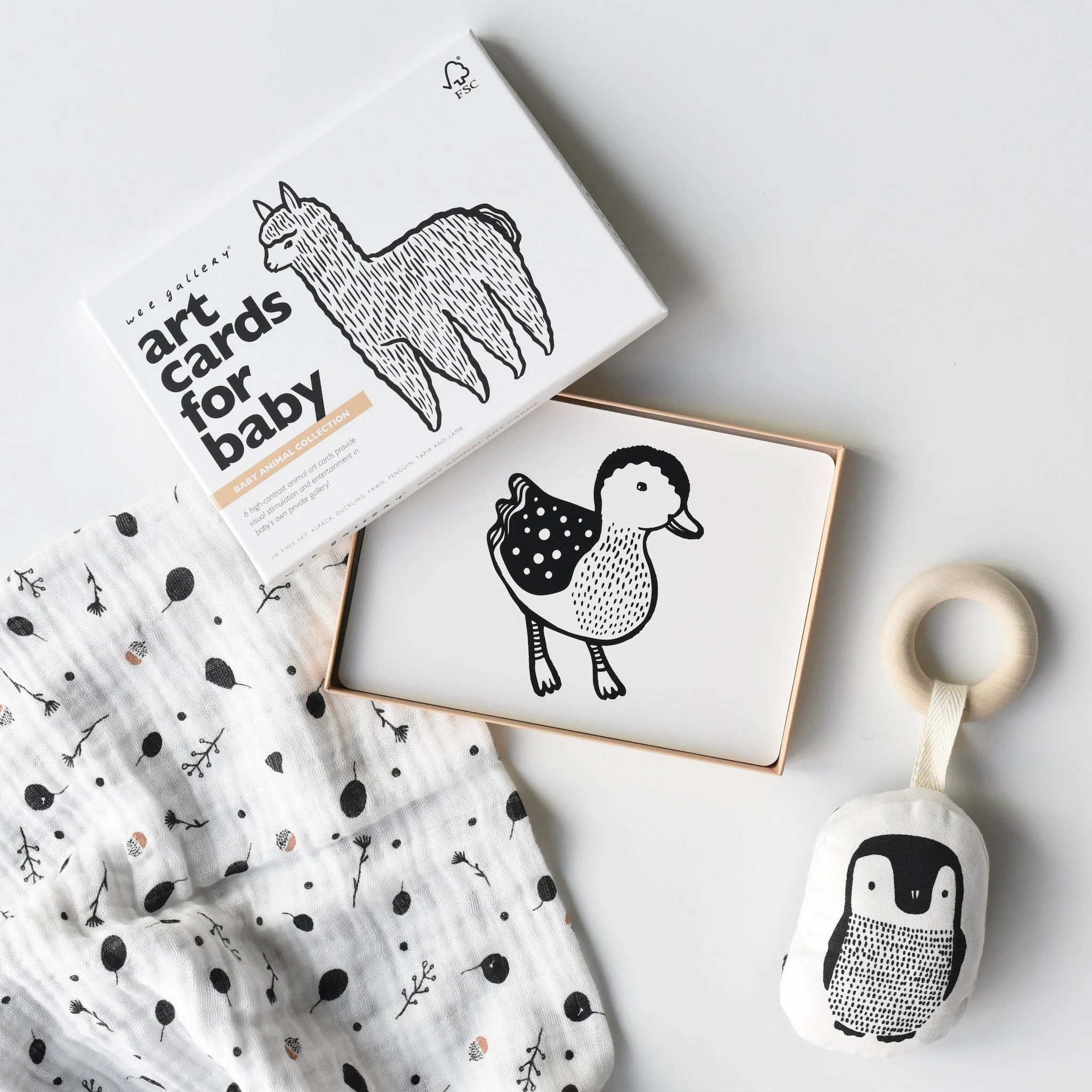 Wee Gallery Newborn Baby Gift Set - Baby Animals - Image 10