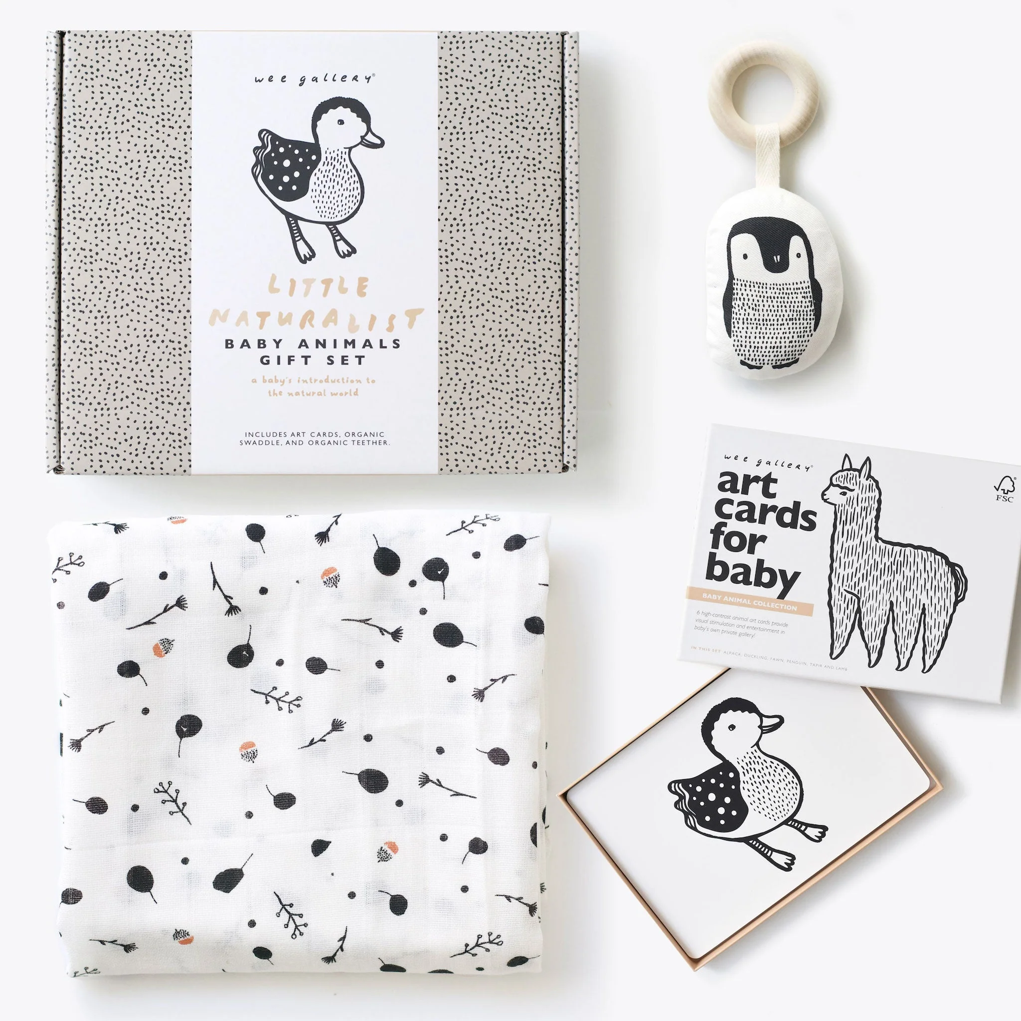 Wee Gallery Newborn Baby Gift Set - Baby Animals - Image 12