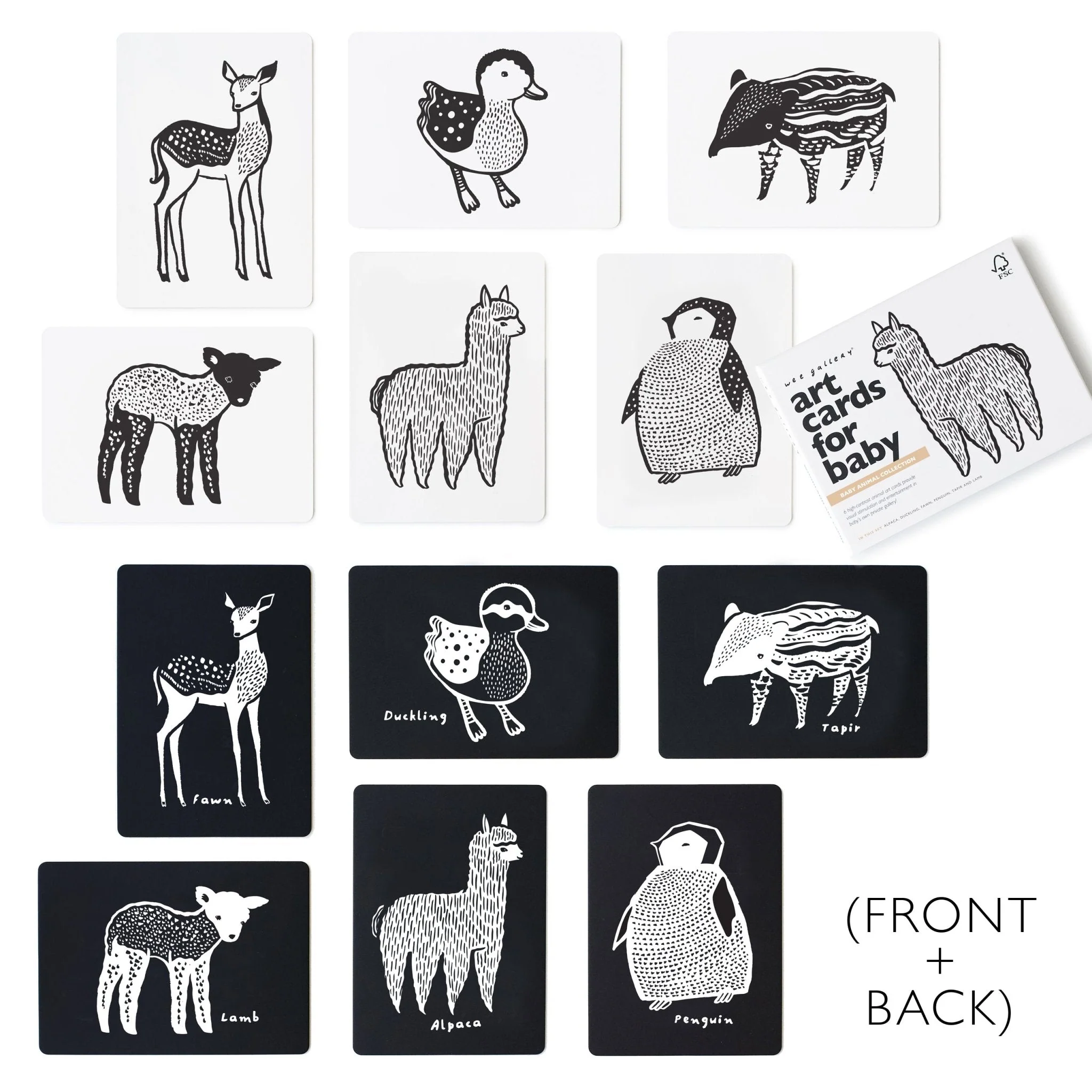 Wee Gallery Newborn Baby Gift Set - Baby Animals - Image 2