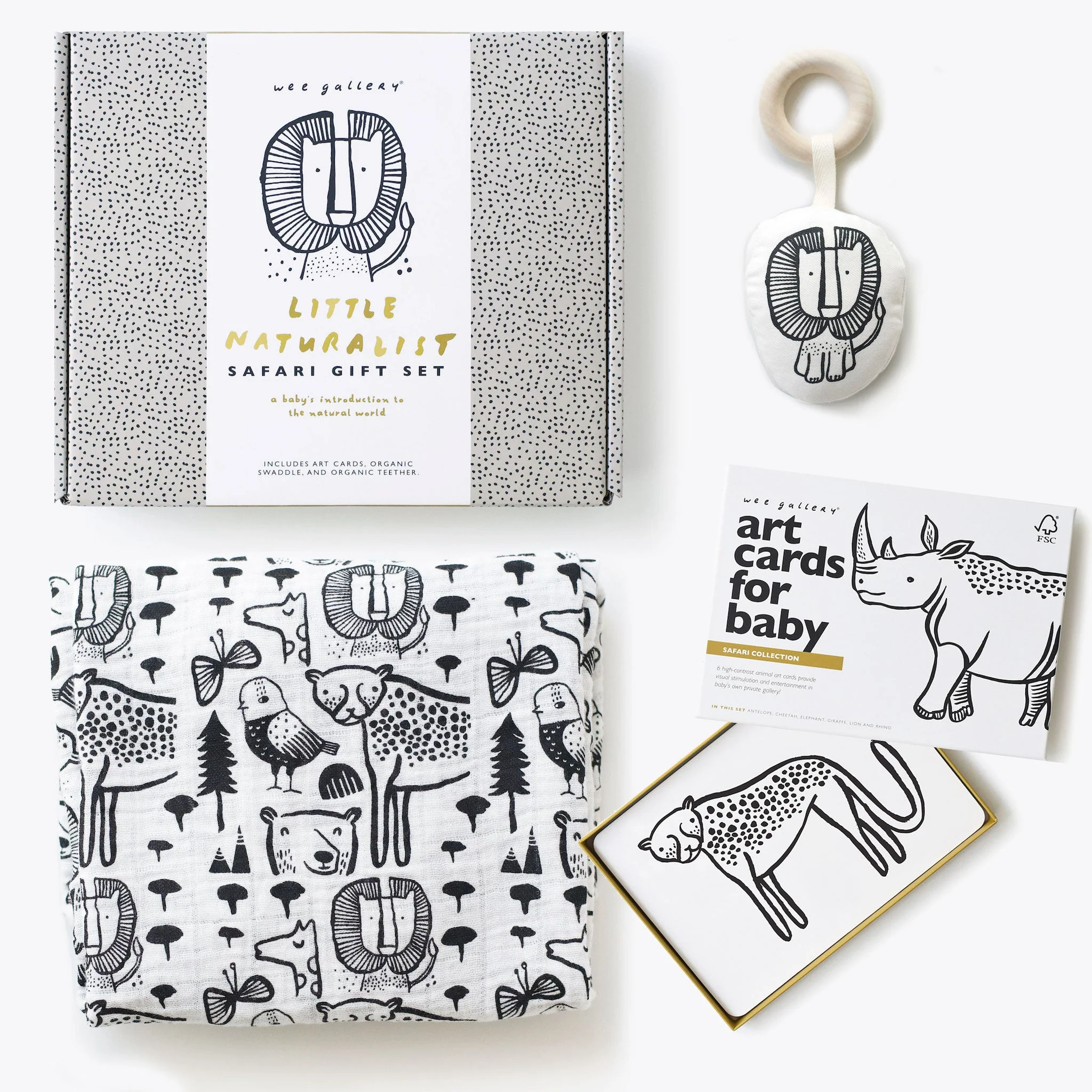 Wee Gallery Newborn Baby Gift Set - Safari - Image 11