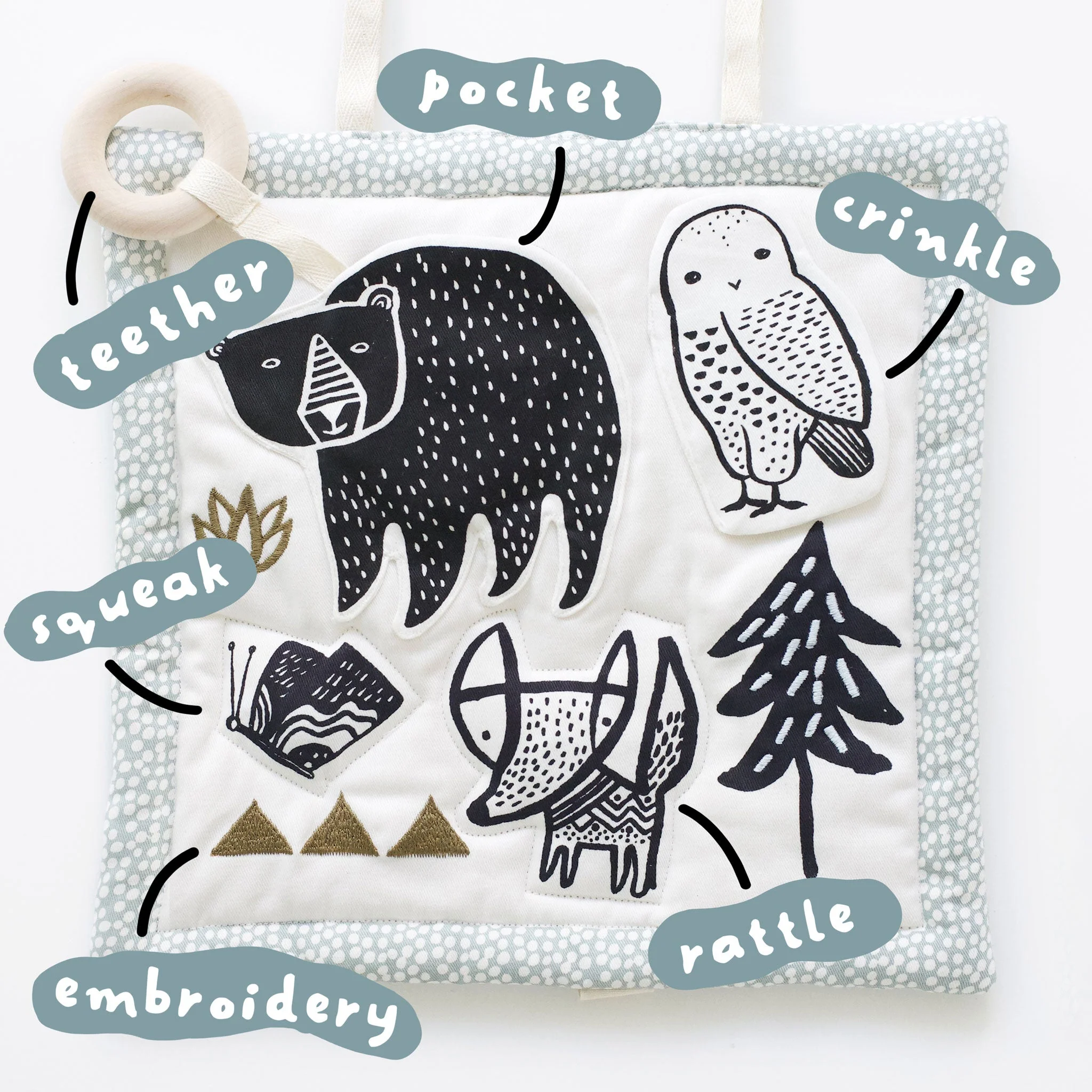 Wee Gallery Organic Activity Pad - Woodland - Image 8