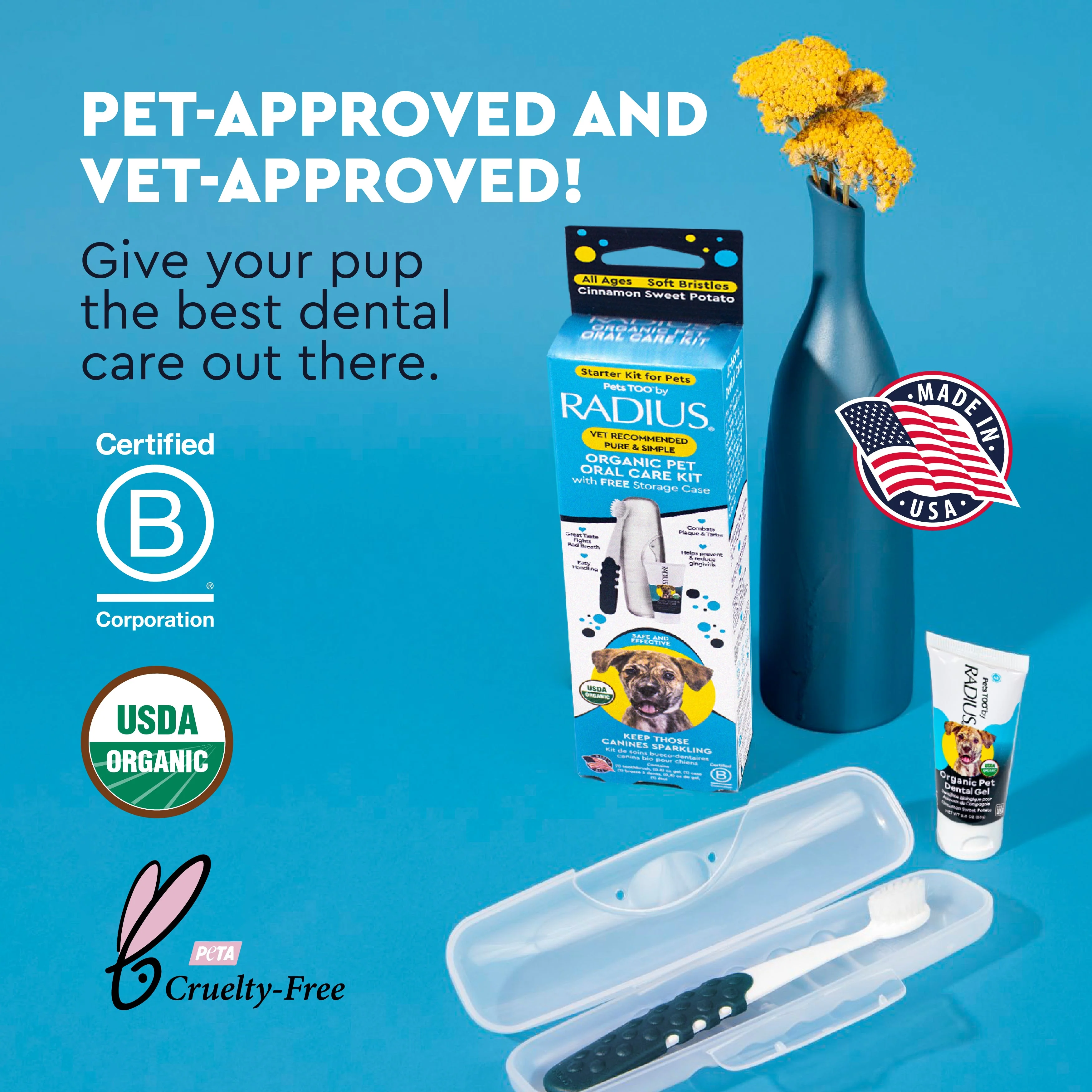 Radius Organic Canine Dental Kit with FREE Critter Case - Image 6