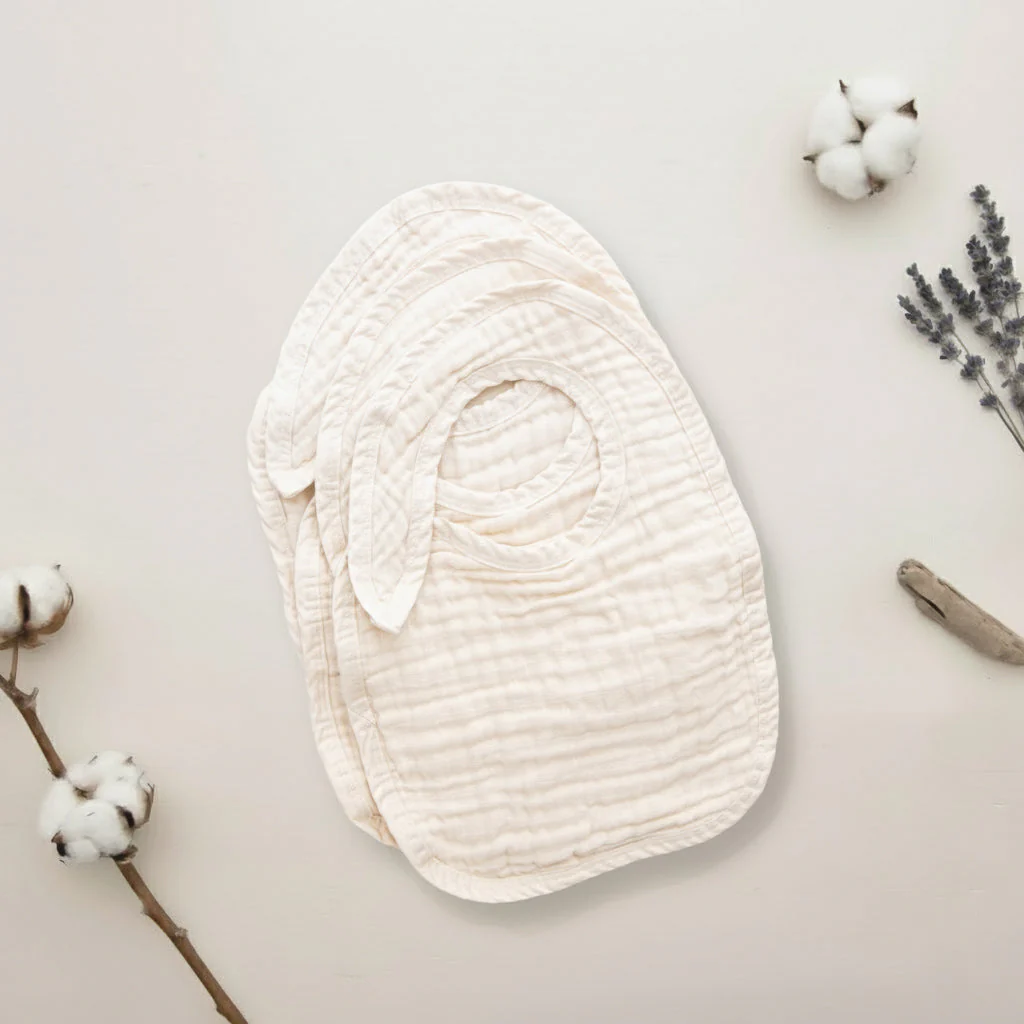 Blaynk Organic Cotton Muslin Baby Bibs 3-pack