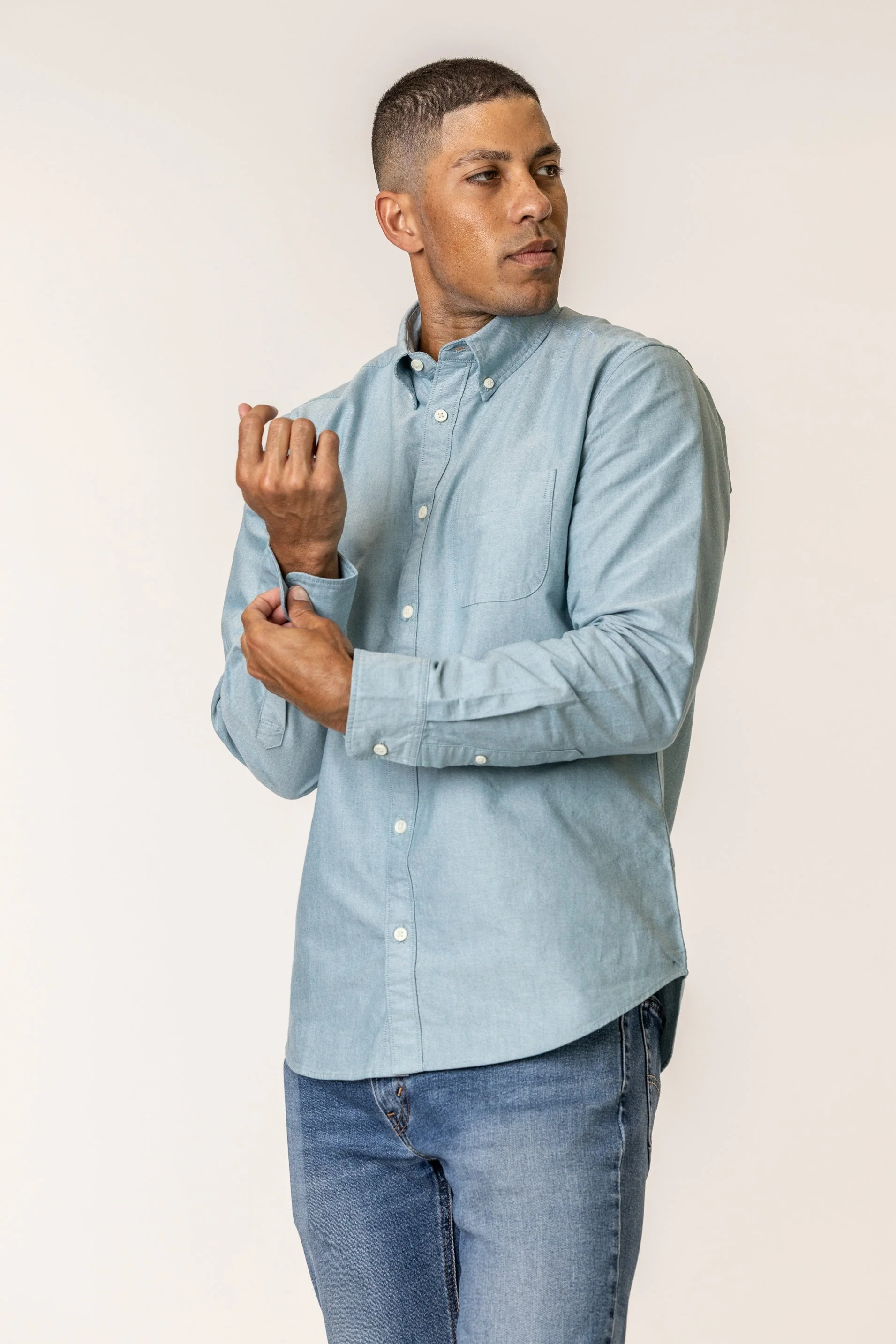 Vottera Organic Cotton Oxford Shirt - Image 17