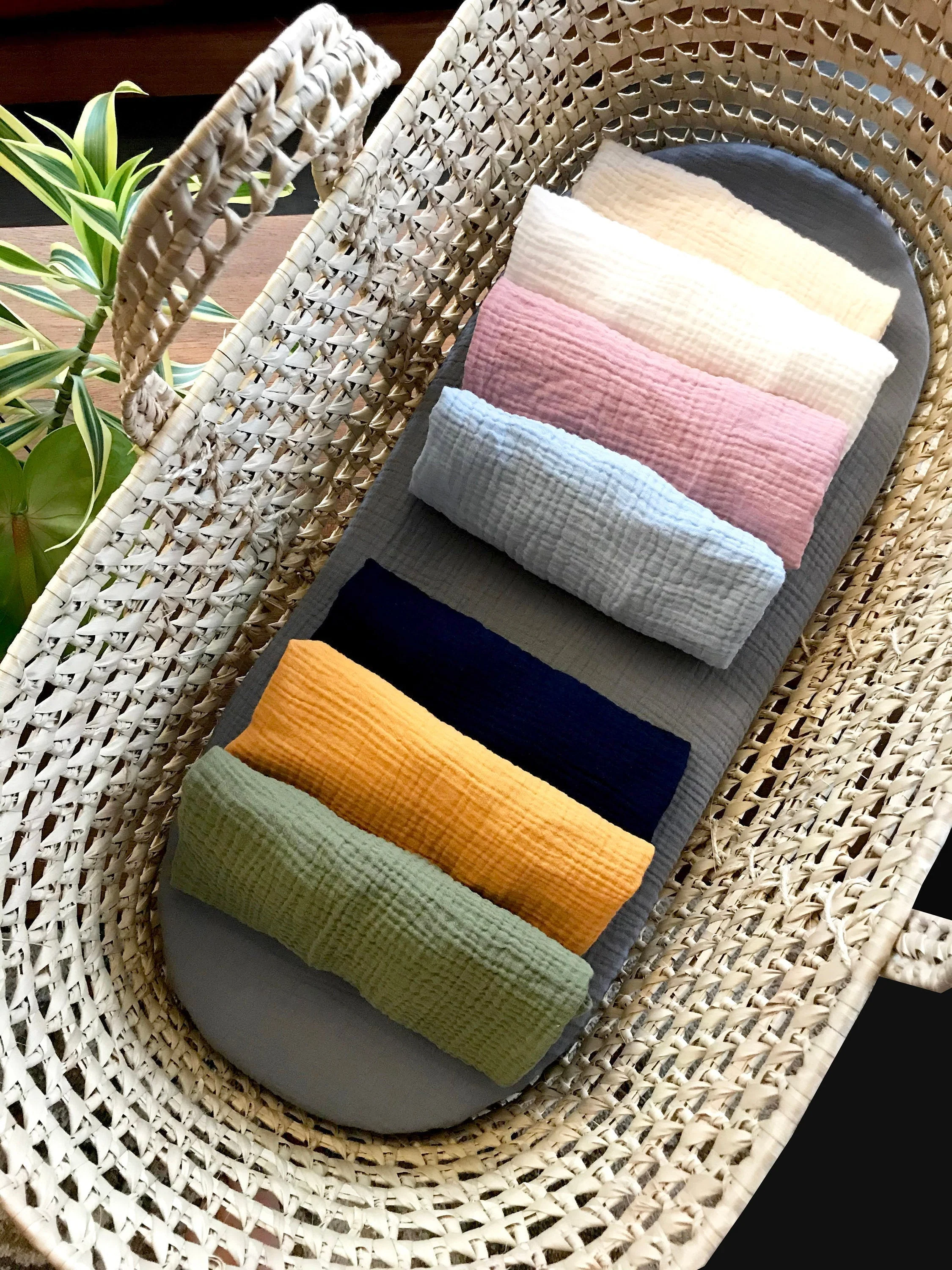 Wendy Anne Organic Cotton Soft Double Gauze - Choose Your Color - Custom Made Fitted Sheet