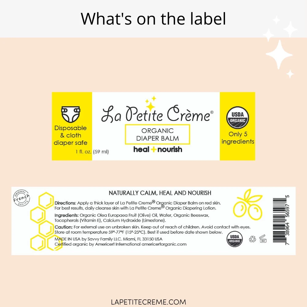 Organic French Diaper Cream - 1 oz - Image 6