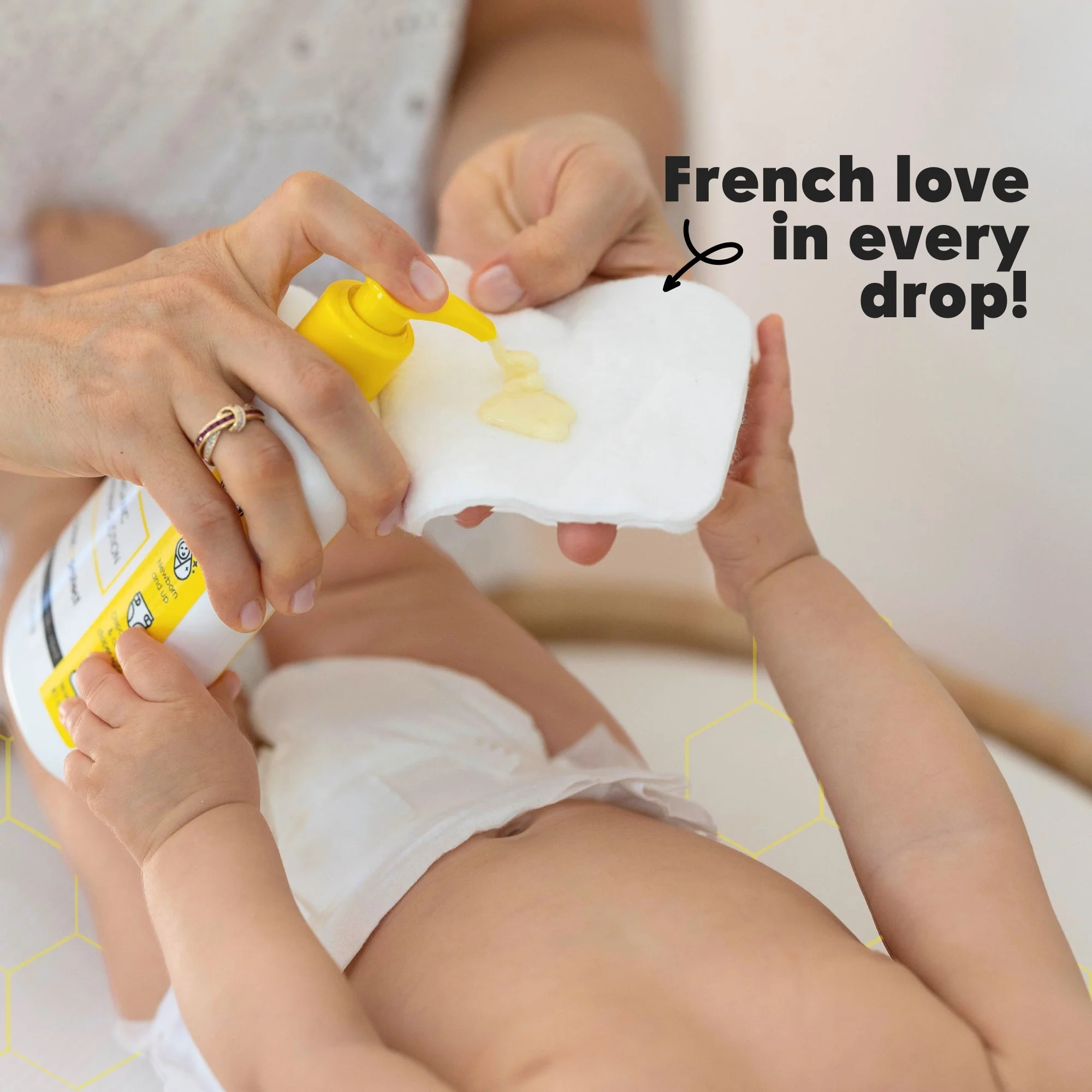 Organic French Diapering Liniment Lotion - Pump Bottle - 8 oz - Image 4