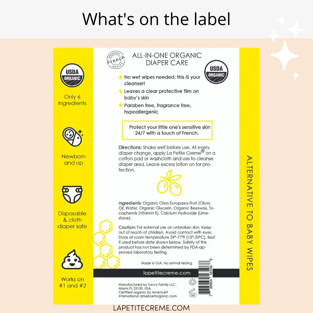Organic French Diapering Lotion - Economy Refill - 20 oz - Image 6