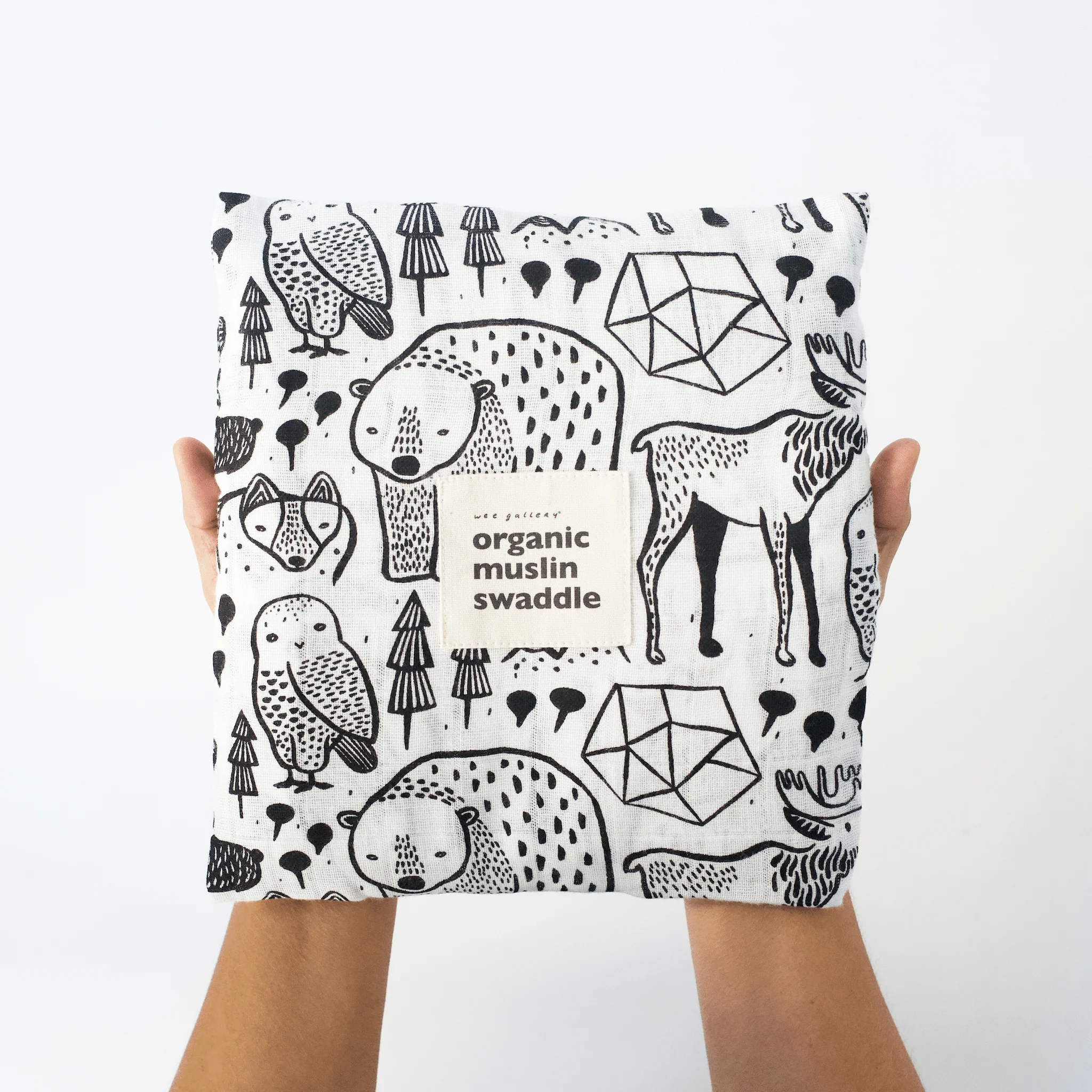 Wee Gallery Organic Muslin Swaddle - Nordic - Image 5