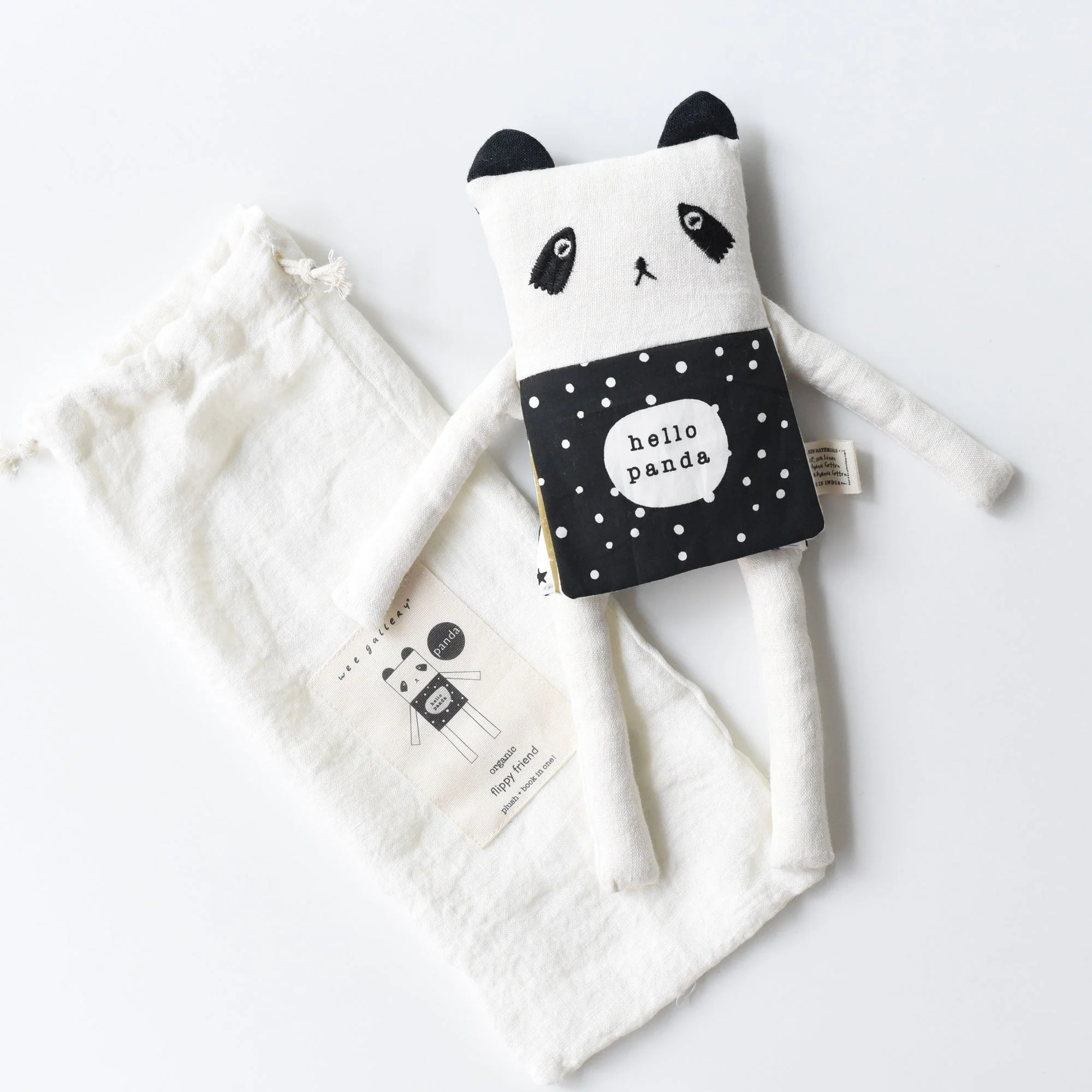 Wee Gallery Organic Panda Flippy Friend - Image 7