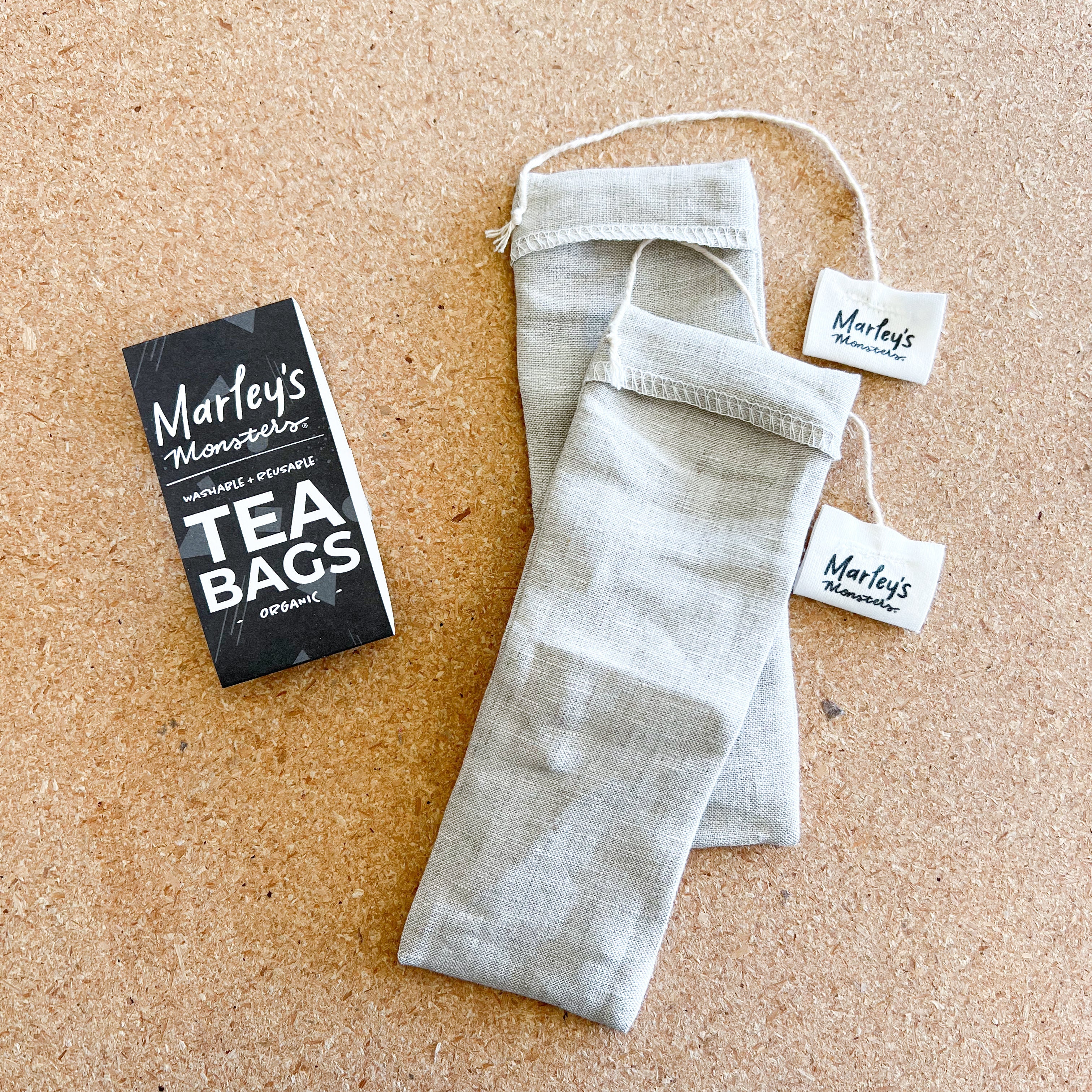 Marley's Monsters Organic Reusable Sun Tea Bags: Organic Linen - Image 4
