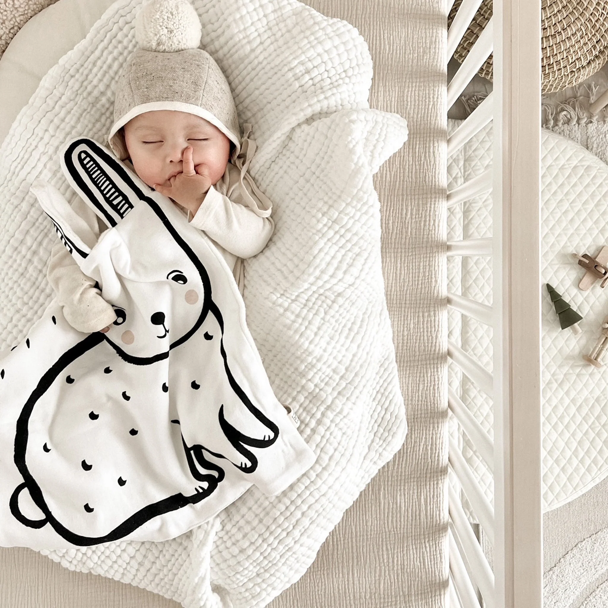 Wee Gallery Organic Snuggle Blanket - Bunny - Image 2