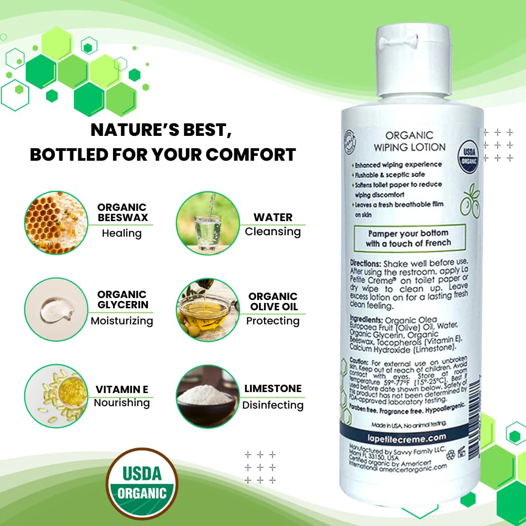 Organic Wiping Lotion for Adults - Image 3