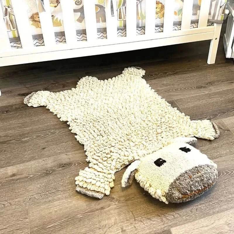 Finn + Emma Organic Wool Play Mat + Nursery Rug  | Sheep
