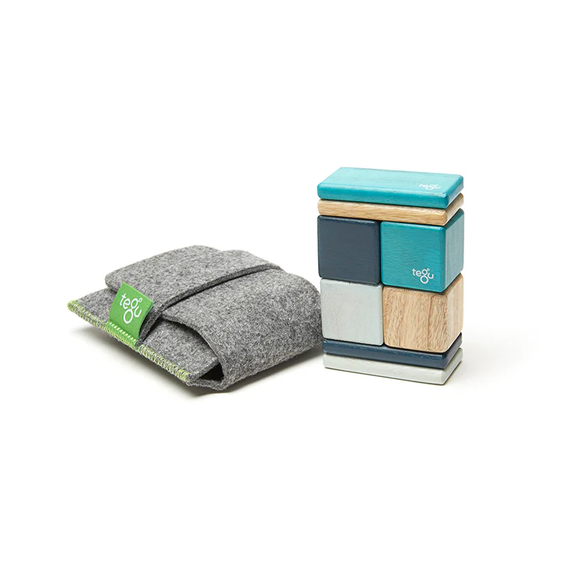 Tegu Original Pocket Pouch Magnetic Wooden Blocks 8 pieces - Image 12