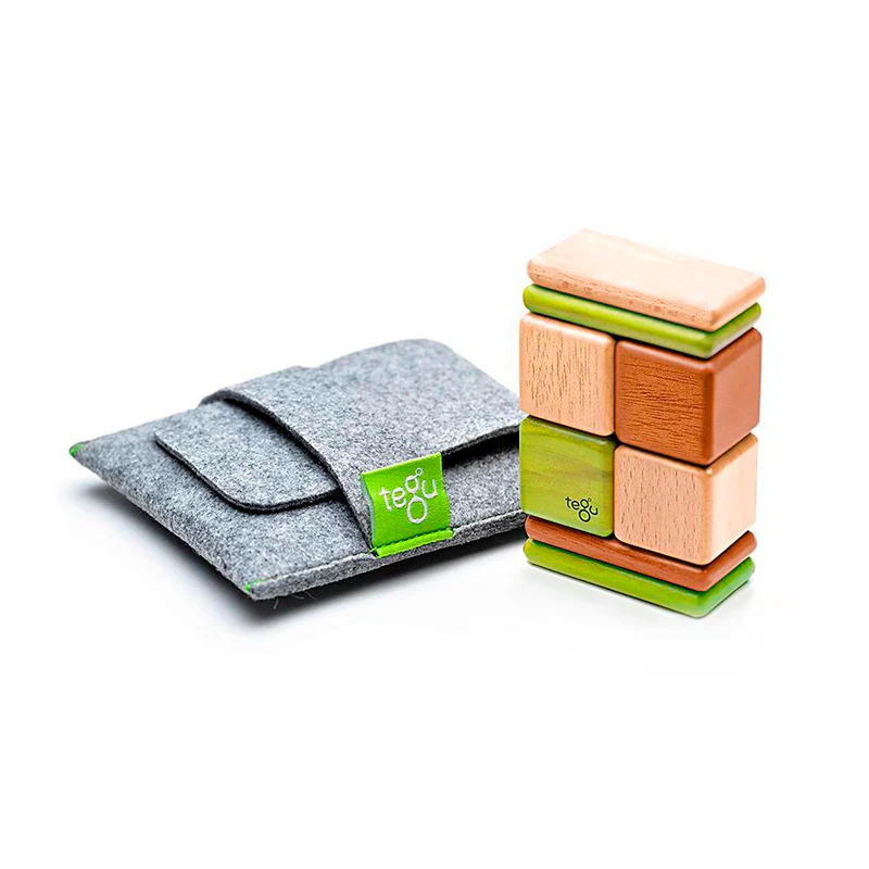 Tegu Original Pocket Pouch Magnetic Wooden Blocks 8 pieces - Image 16