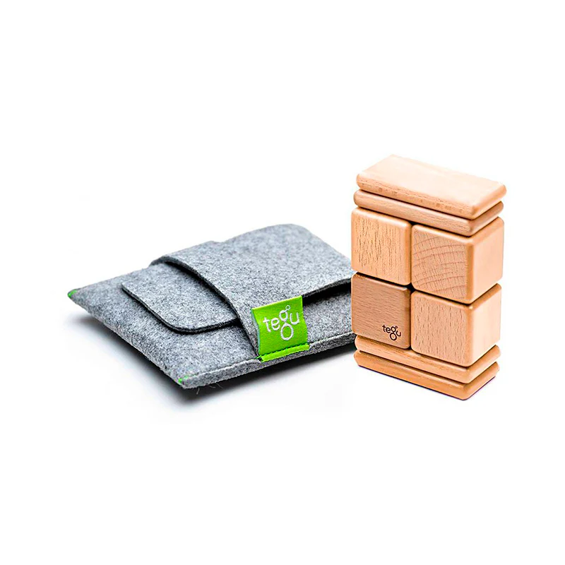 Tegu Original Pocket Pouch Magnetic Wooden Blocks 8 pieces - Image 19