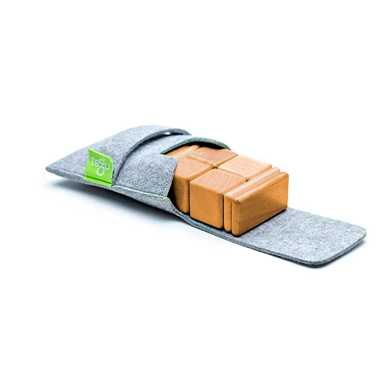 Tegu Original Pocket Pouch Magnetic Wooden Blocks 8 pieces - Image 20