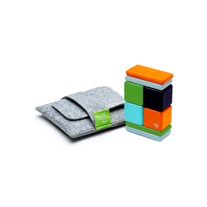 Tegu Original Pocket Pouch Magnetic Wooden Blocks 8 pieces - Image 21