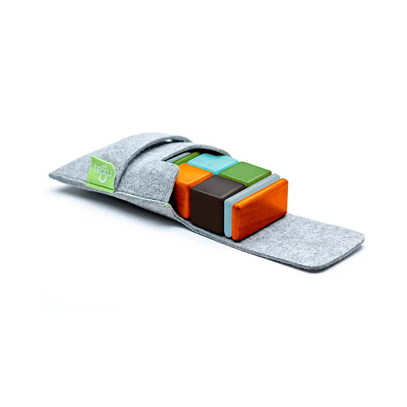 Tegu Original Pocket Pouch Magnetic Wooden Blocks 8 pieces - Image 22