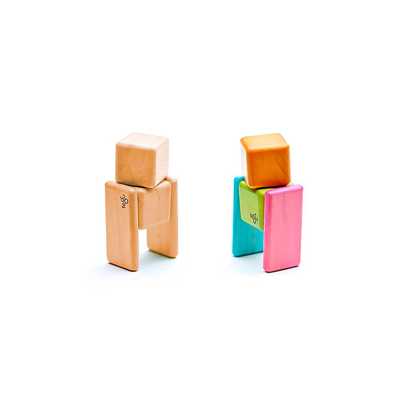 Tegu Original Pocket Pouch Magnetic Wooden Blocks 8 pieces - Image 3