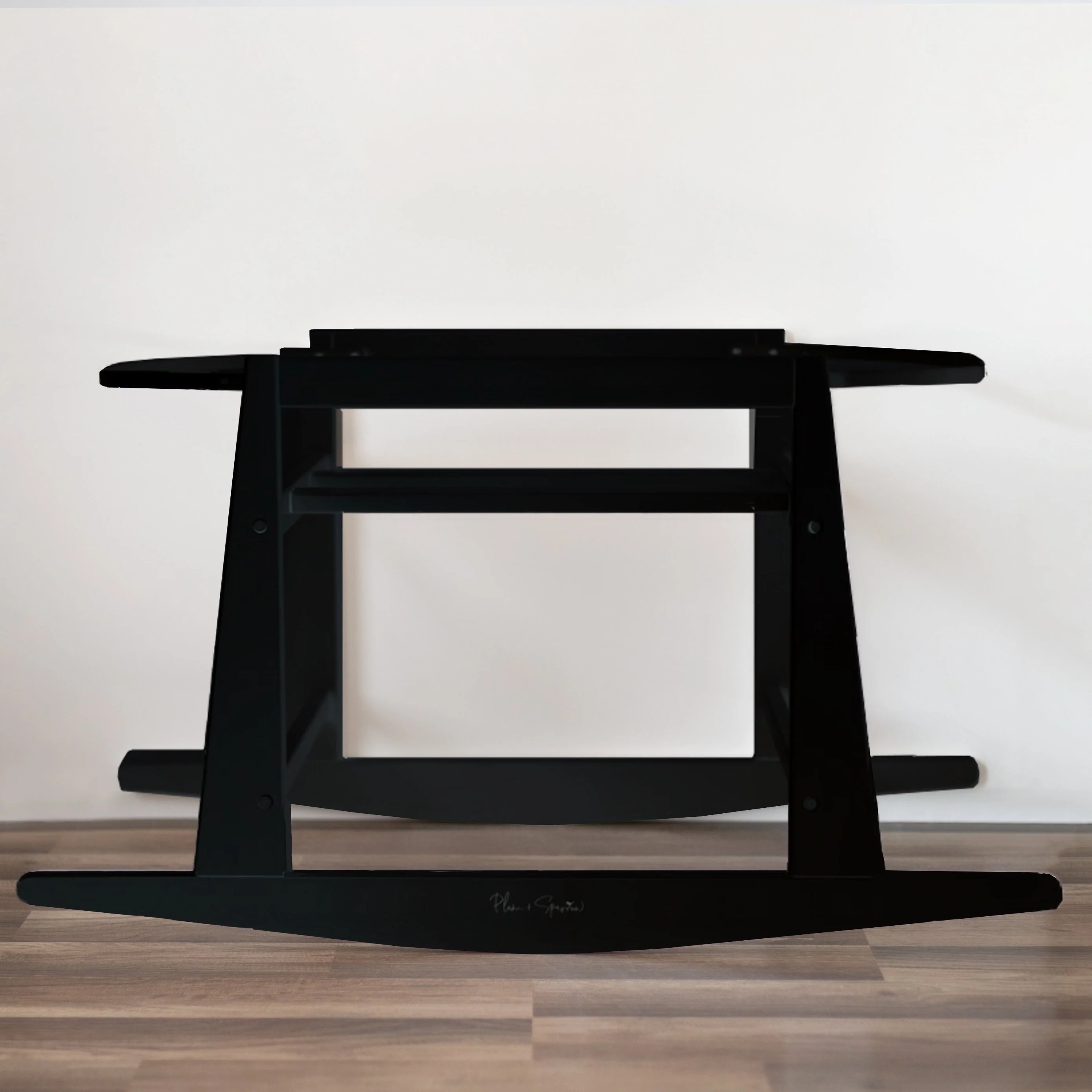 Plum+Sparrow Original Rocking Moses Bassinet Stand with brake Black