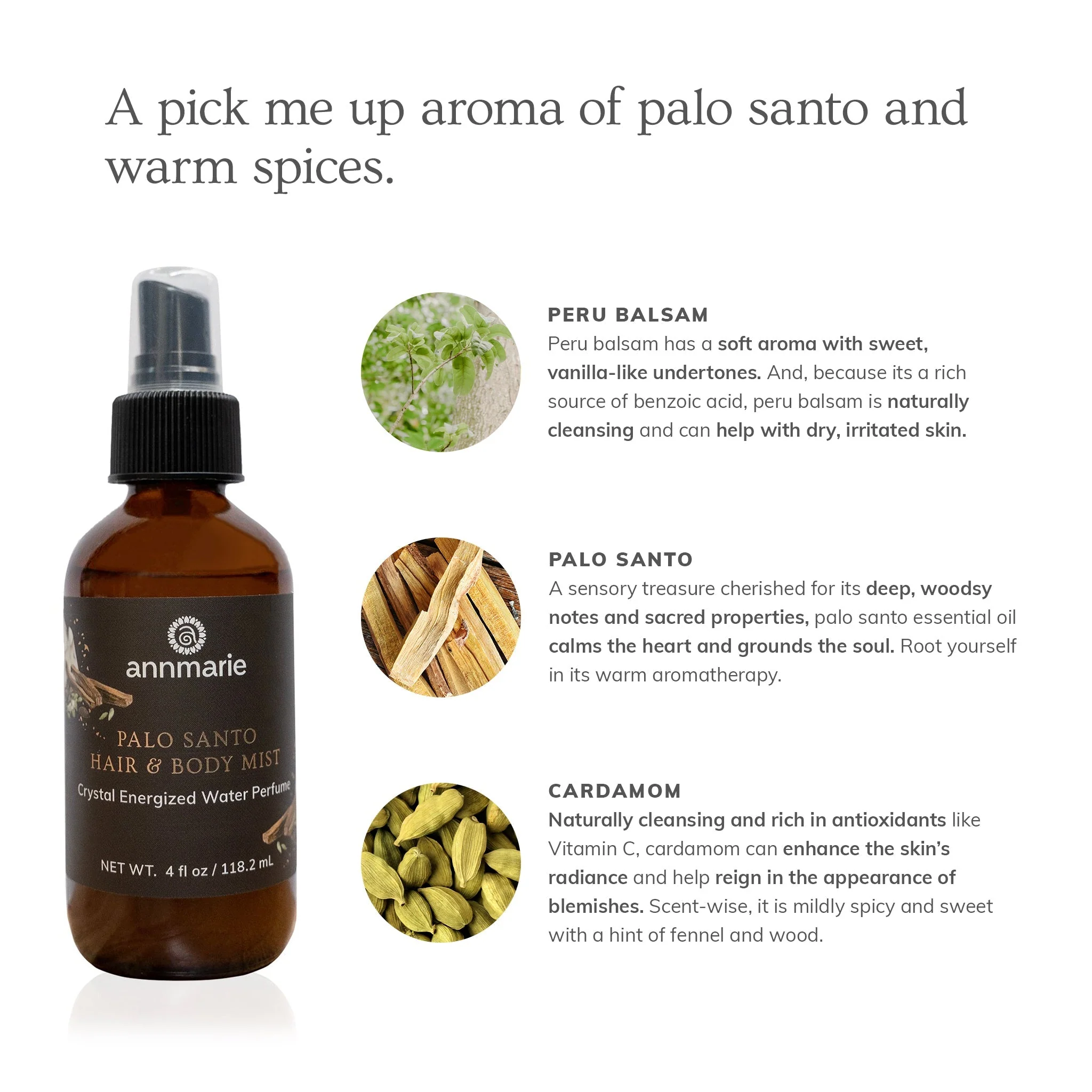 Annmarie Skin Care Palo Santo Hair & Body Mist (4oz) - Image 2