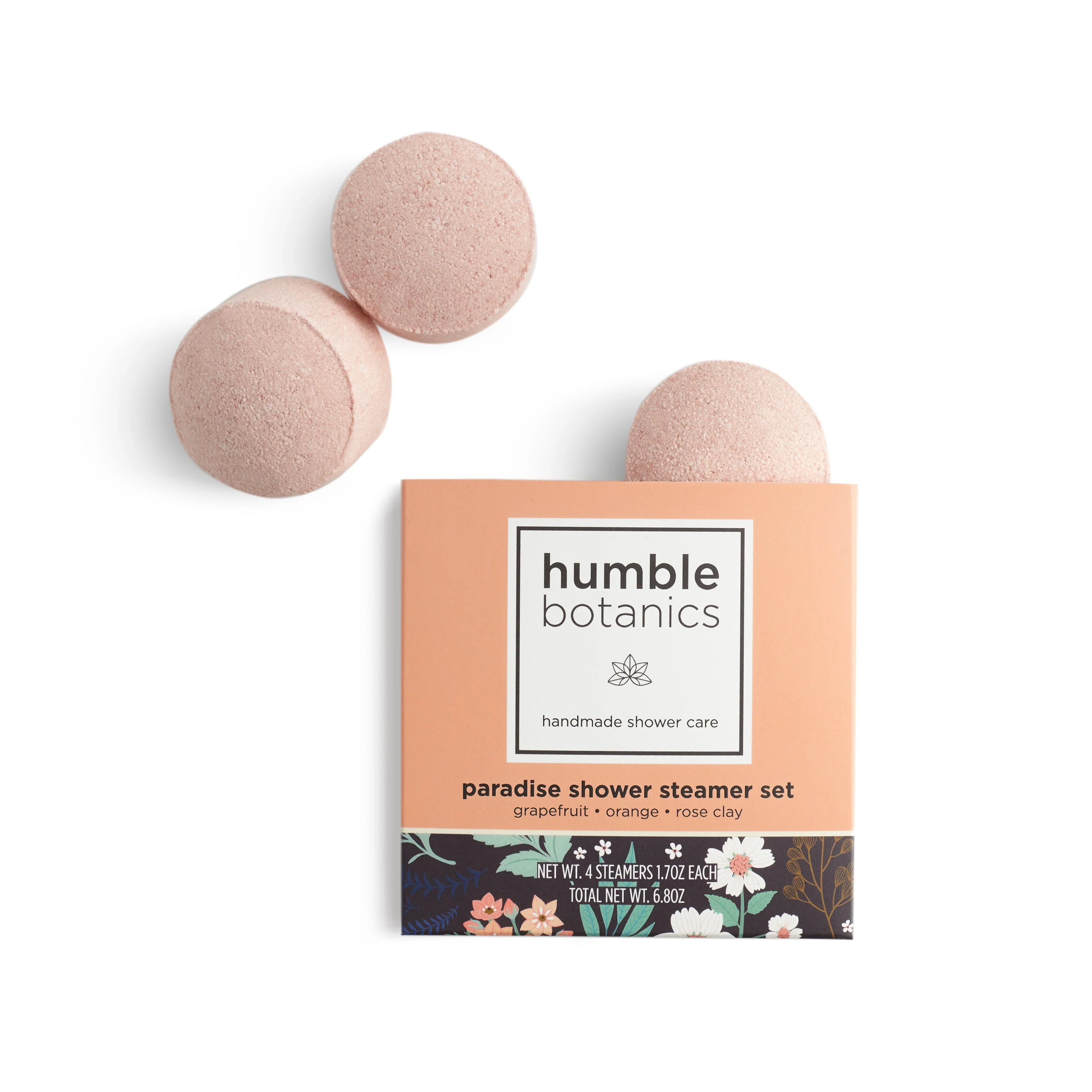 Humble Organics Paradise Shower Steamer Set – Grapefruit & Orange Bliss