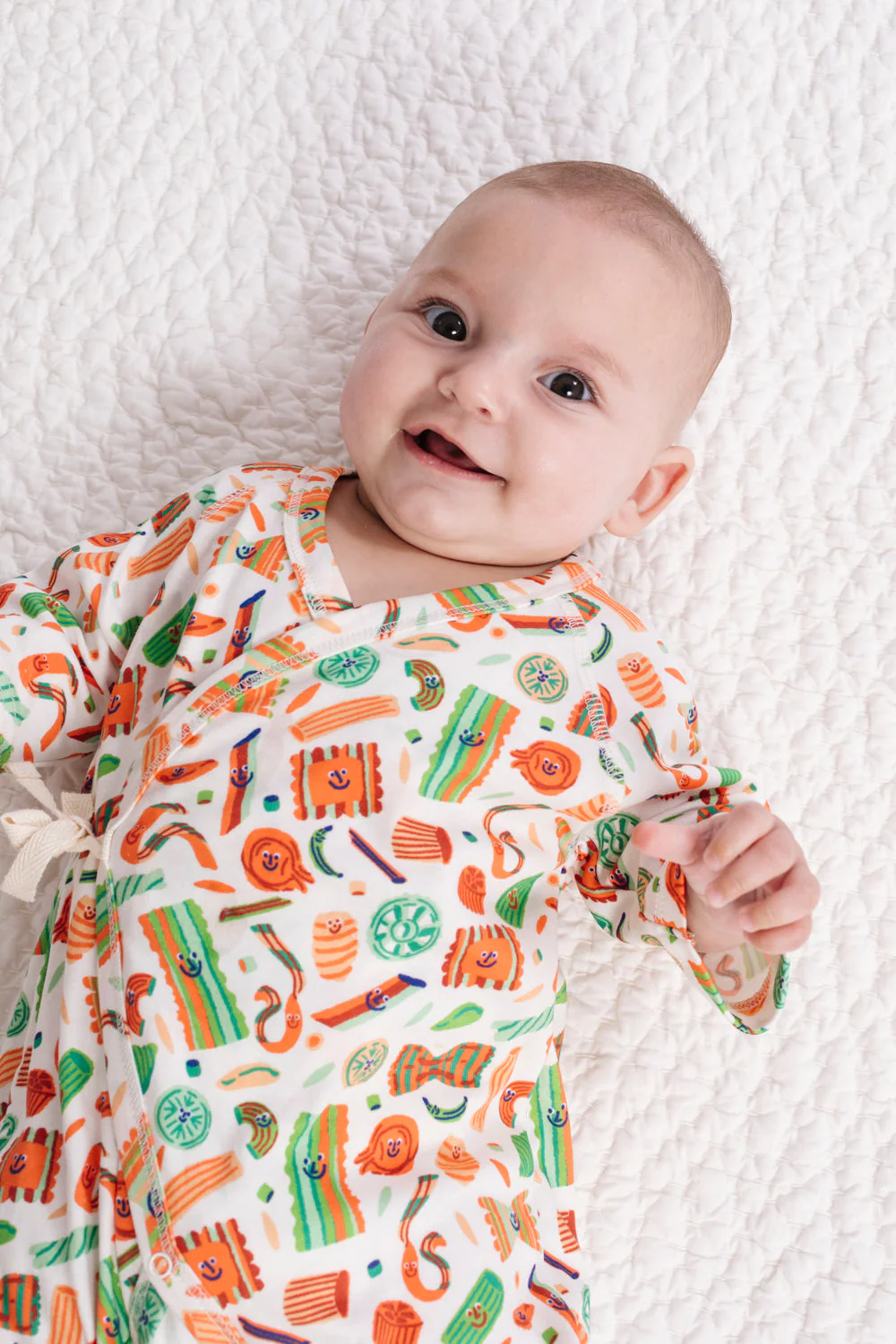 Dodo Banana Pasta Festa Baby Kimono Onesie